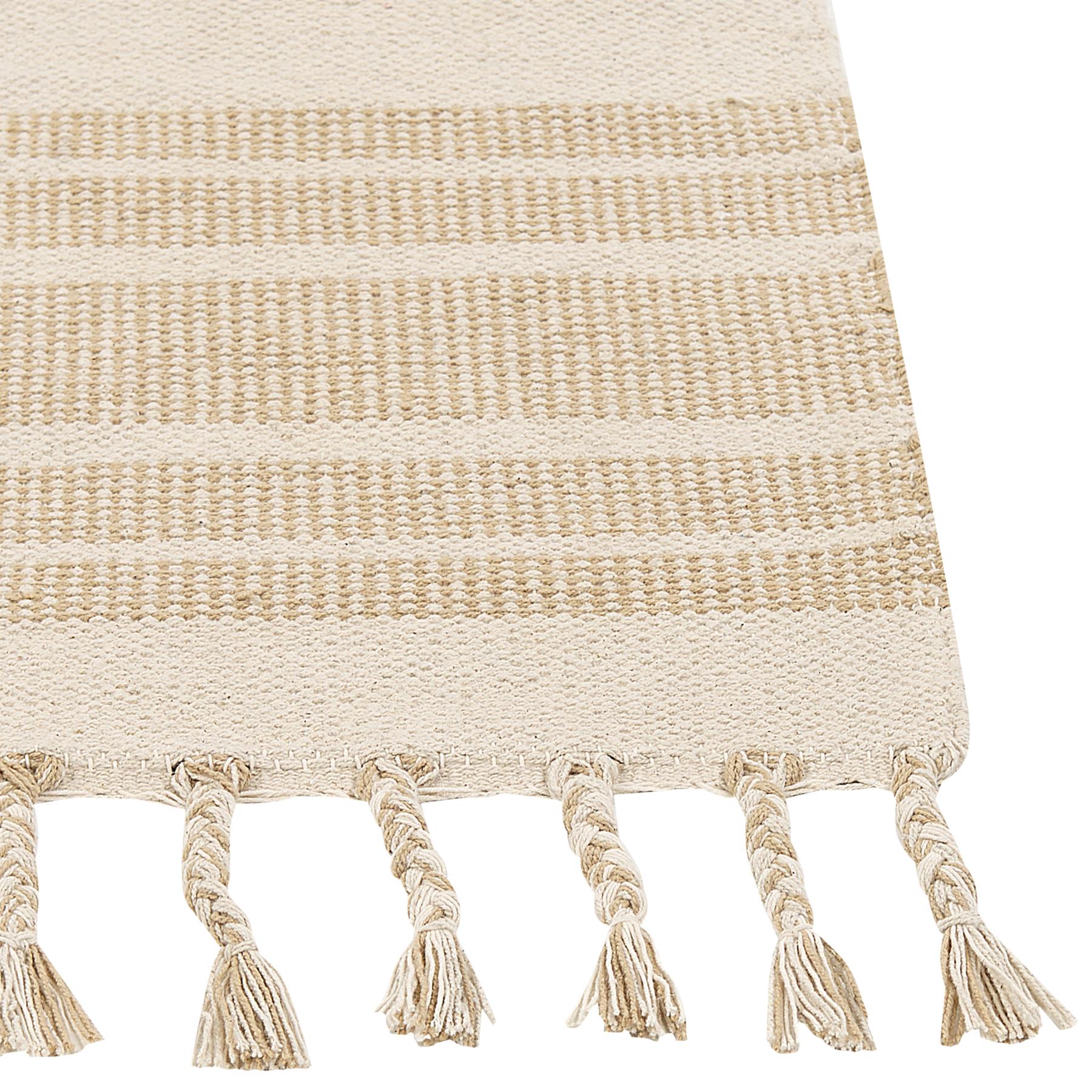 Beliani - ZEYNAK - Vloerkleed - Beige - 300 x 400 cm - Katoen