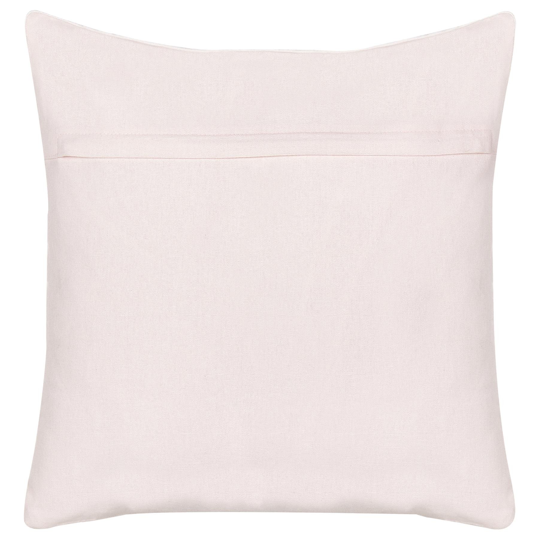 Beliani - EXACUM - Sierkussen - Wit|Rood - Fluweel