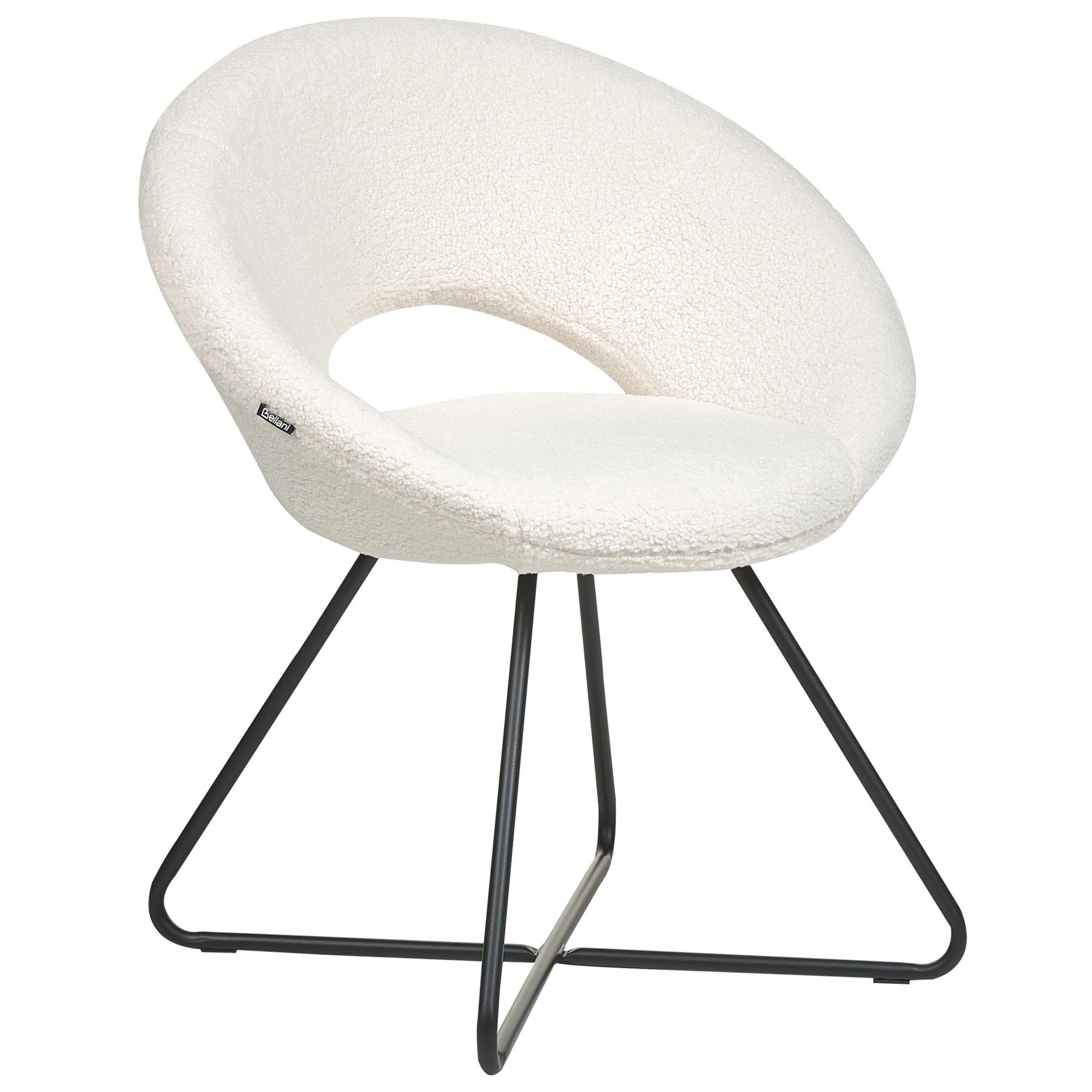 Beliani - RACHEL - Fauteuil - Wit - Bouclé