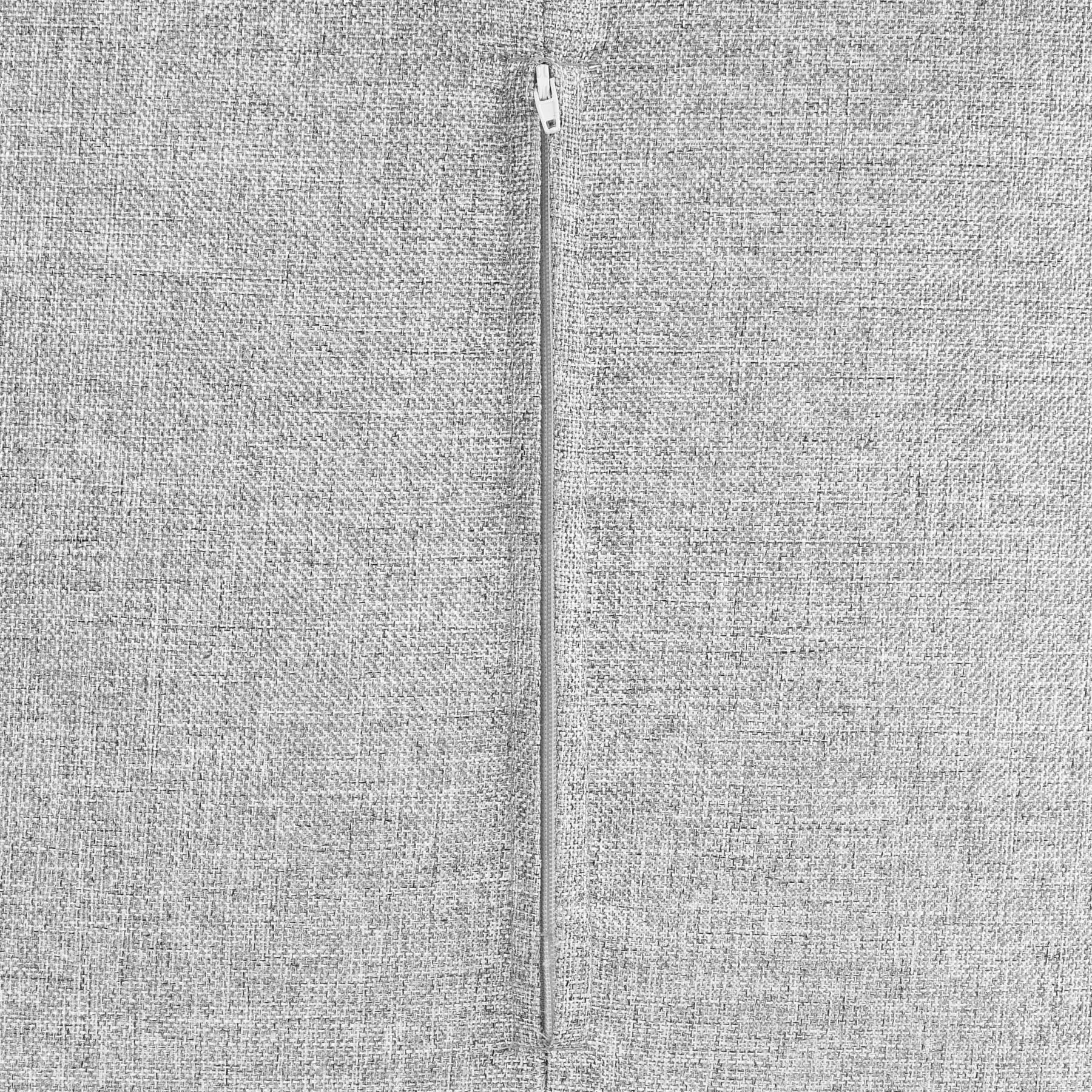 Beliani - MUKKI - Poef - Grijs - 50 x 50 cm - Polyester