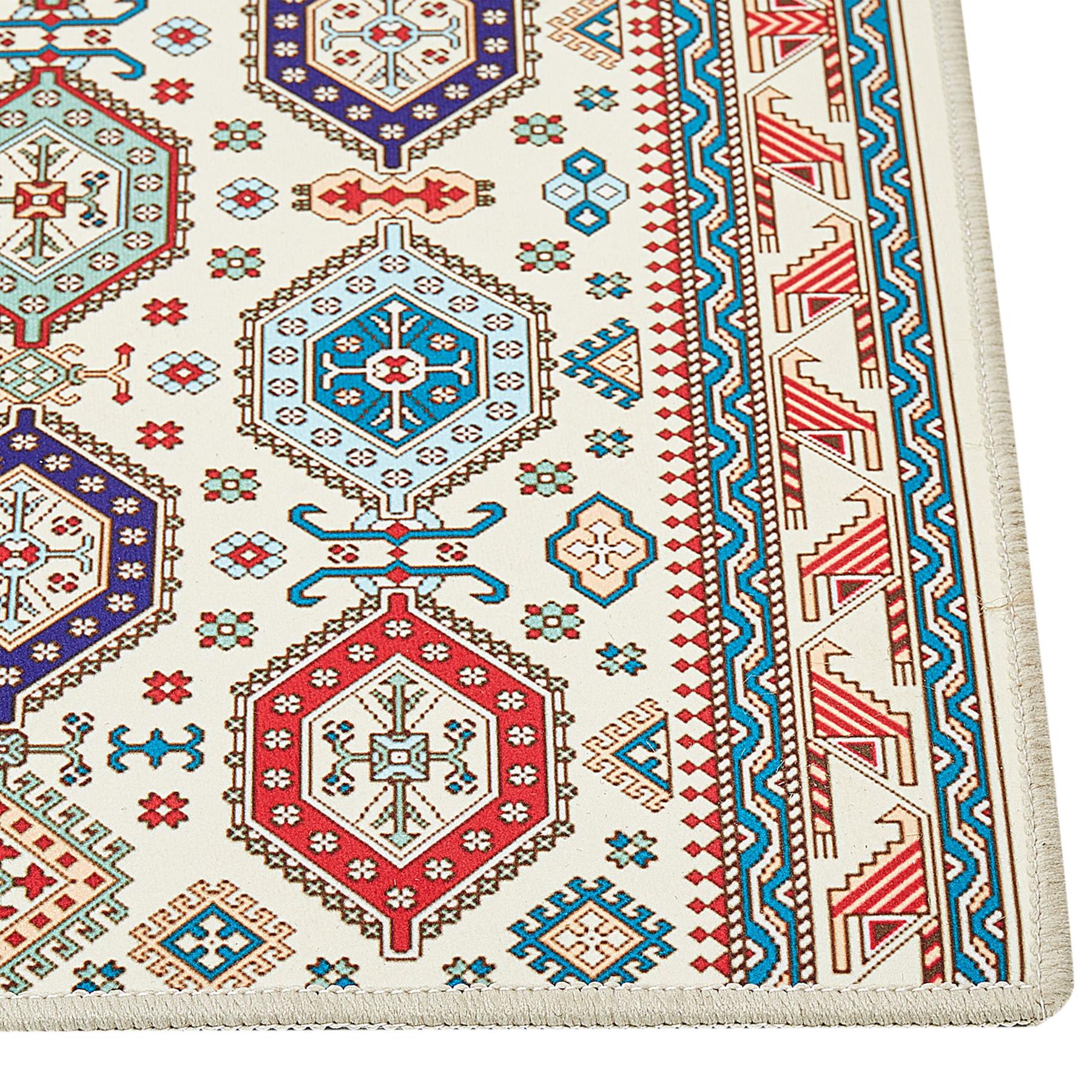 Beliani-HACILAR-Loper tapijt-Meerkleurig-80 x 240 cm-Polyester