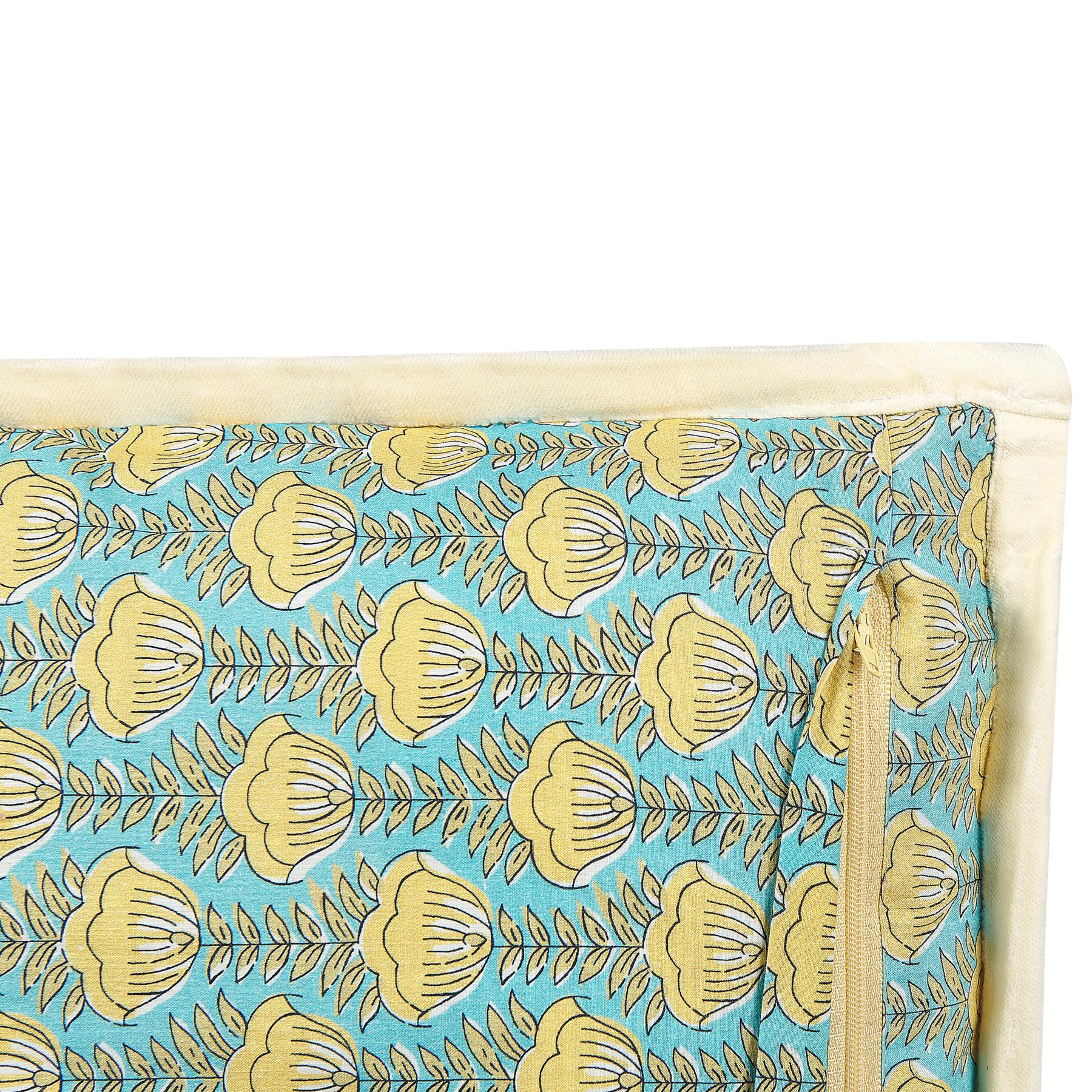 Beliani - WAKEGI - Sierkussen set van 2 - Blauw - 45 x 45 cm - Katoen