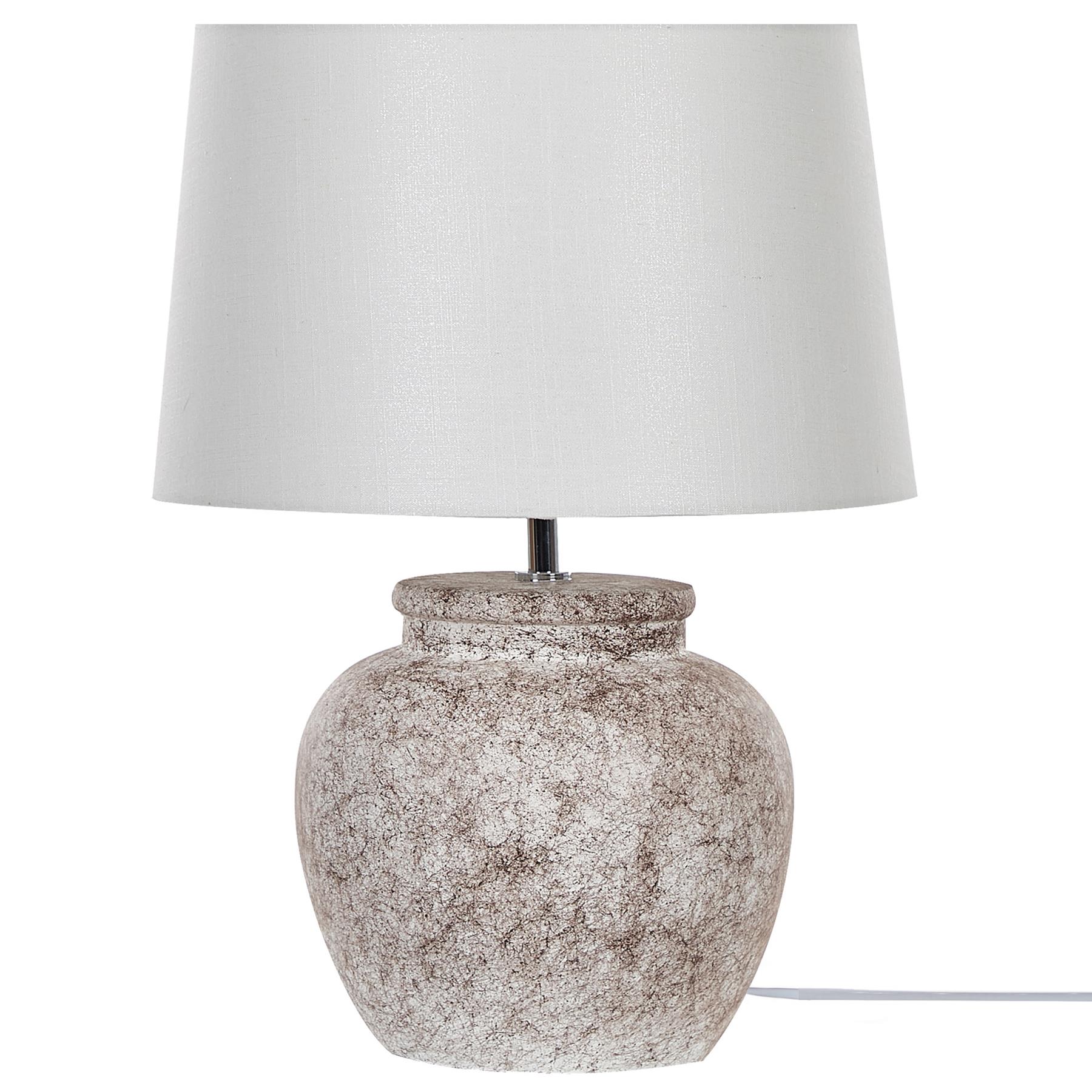 Beliani - MAREB - Tafellamp - Beige - Keramiek