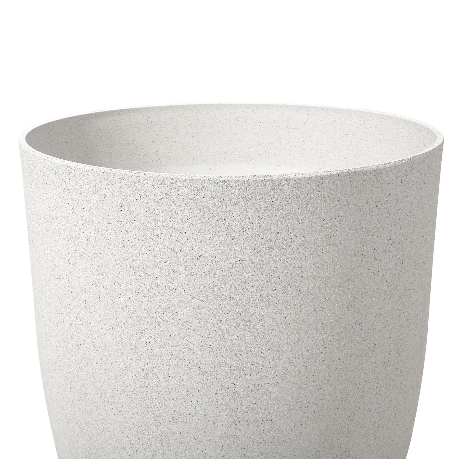 Beliani - CROTON - Bloempot set van 2 - Wit - 35 cm - Stenenmix