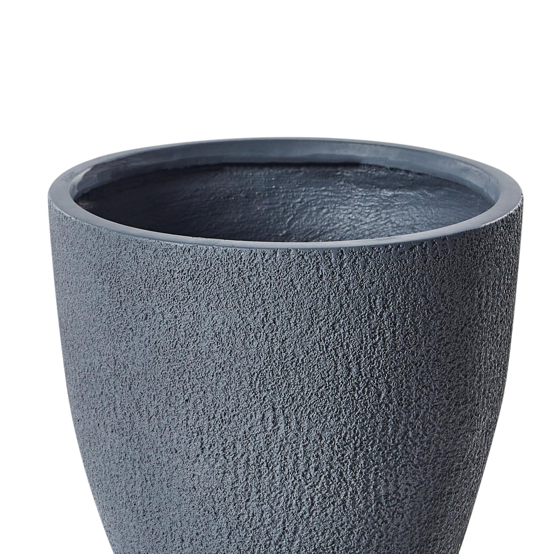 Beliani - KANNIA - Bloempot - Lichtgrijs - 46 cm - Klei-vezelmengsel