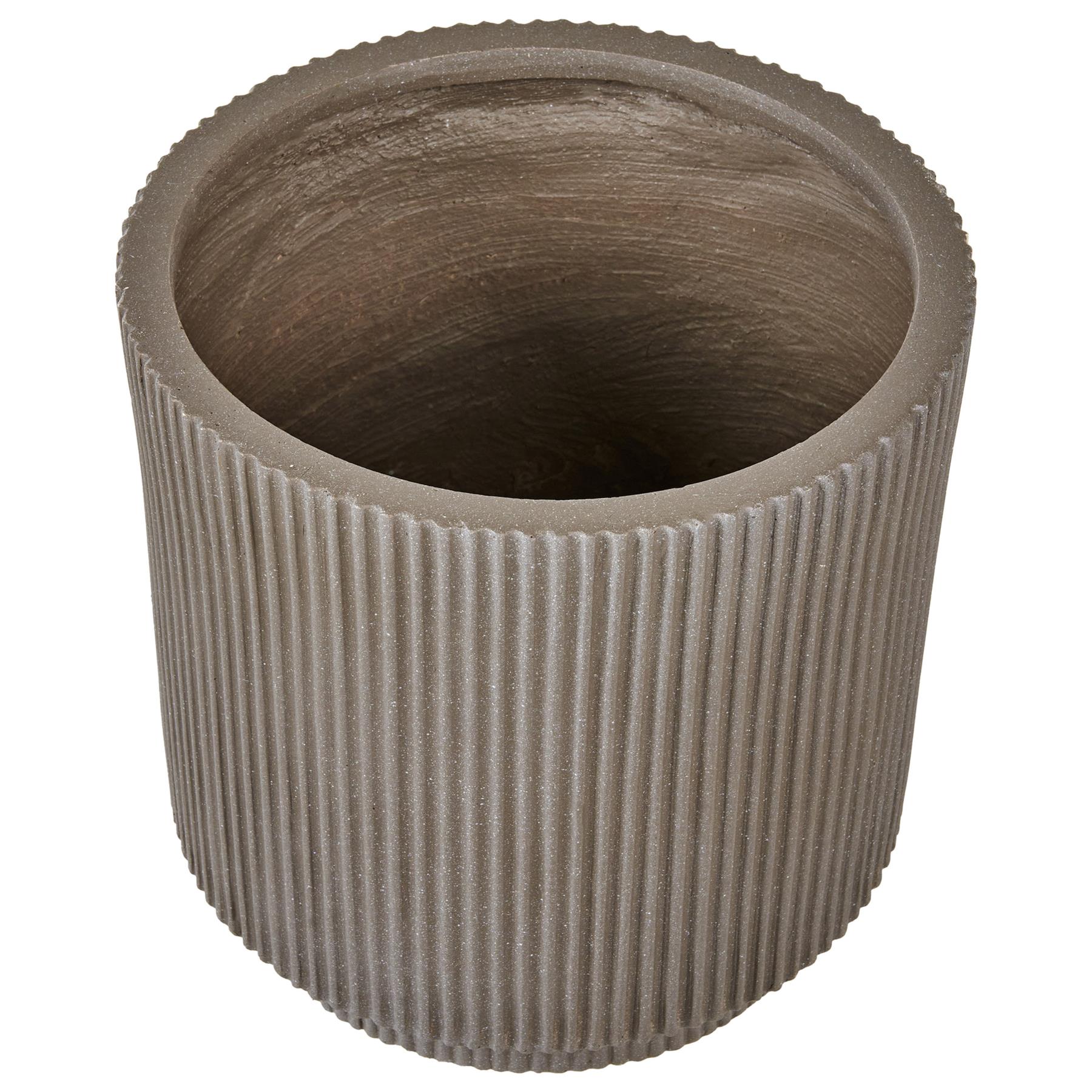 Beliani - DARIA - Bloempot - Taupe - Kleivezels