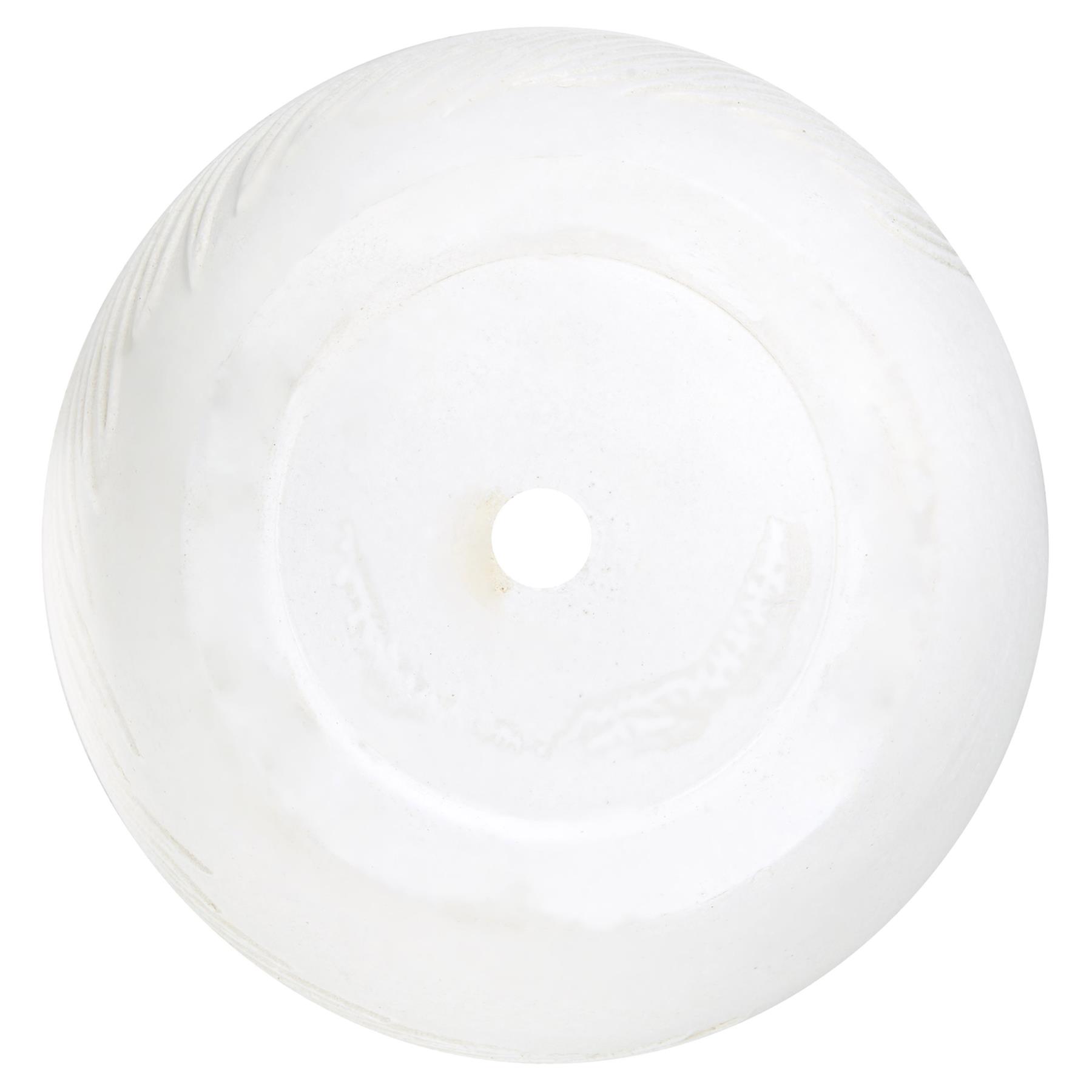 Beliani-FTERO-Bloempot-Gebroken wit-35 x 35 x 19 cm-Kleivezel