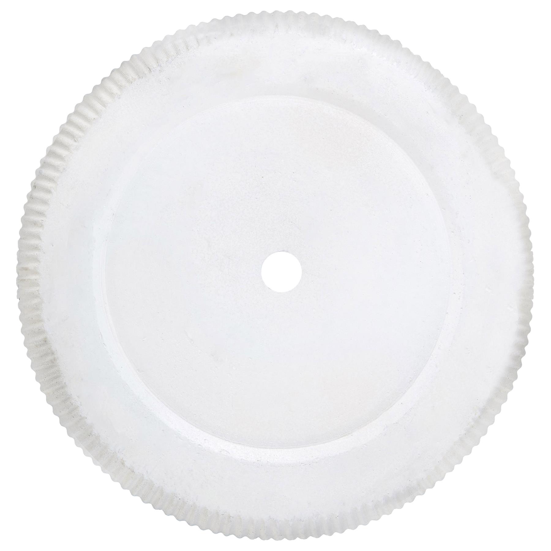 Beliani-OREOI-Bloempot-Gebroken wit-37 x 37 x 37 cm-Kleivezel
