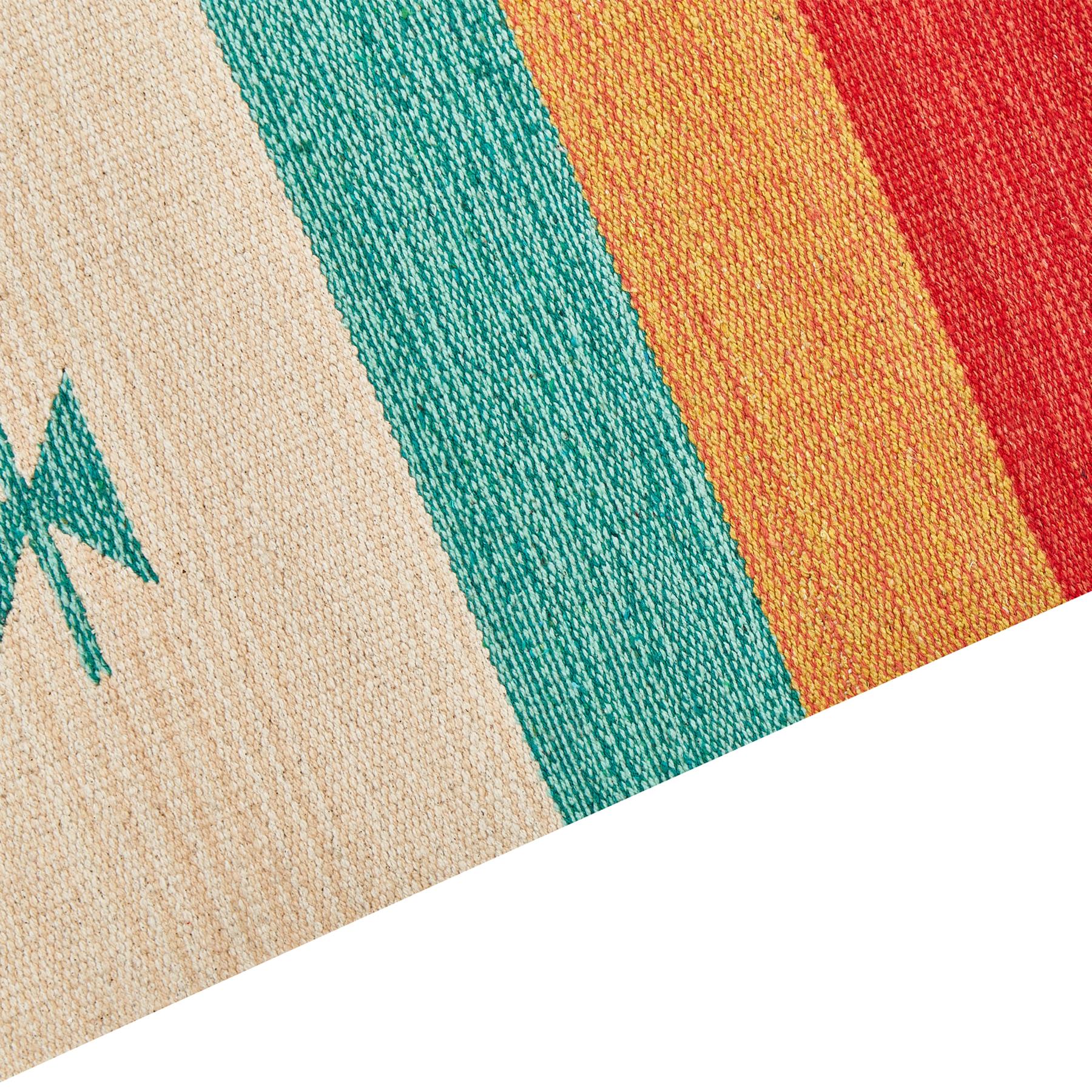 Beliani - MARGARA - Vloerkleed - Meerkleurig - 80 x 300 cm - Katoen