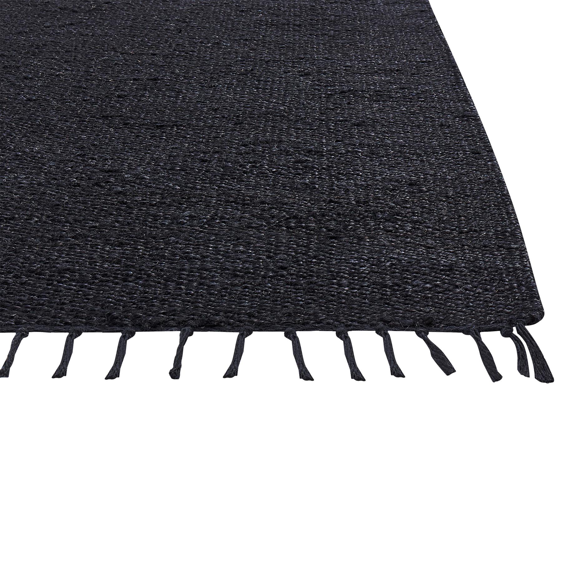 Beliani - SINANKOY - Loper tapijt - Zwart - 80 x 300 cm - Jute