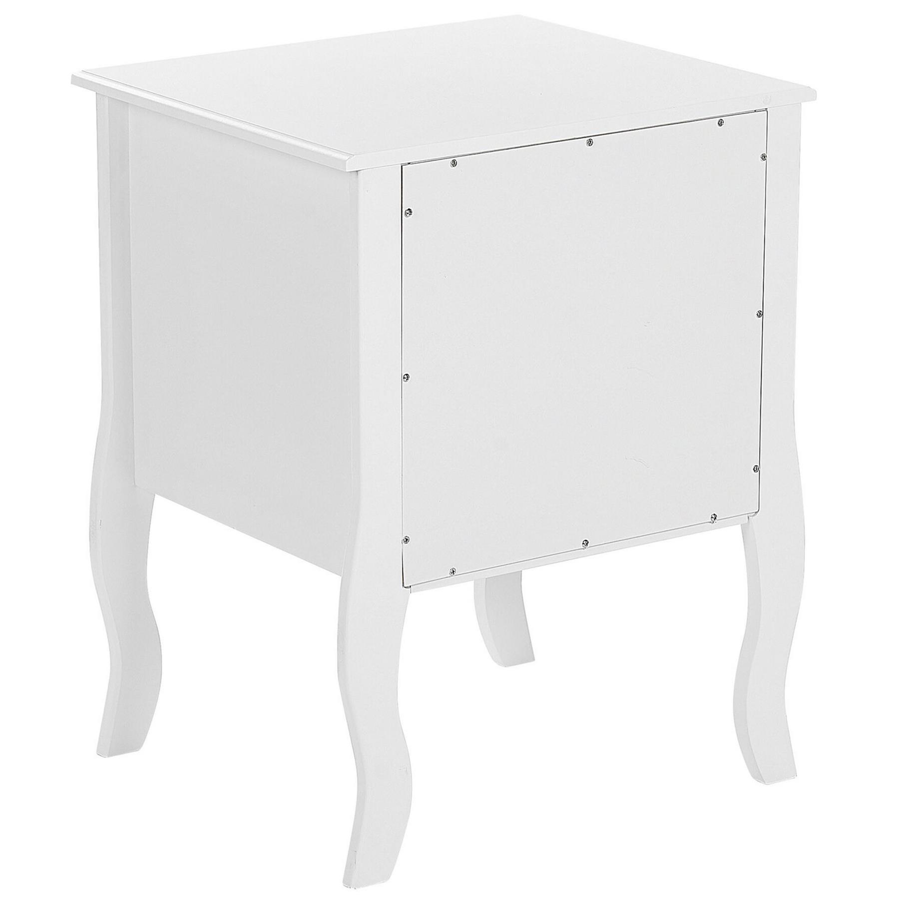 Beliani - LANE - Nachtkastje - Wit - MDF