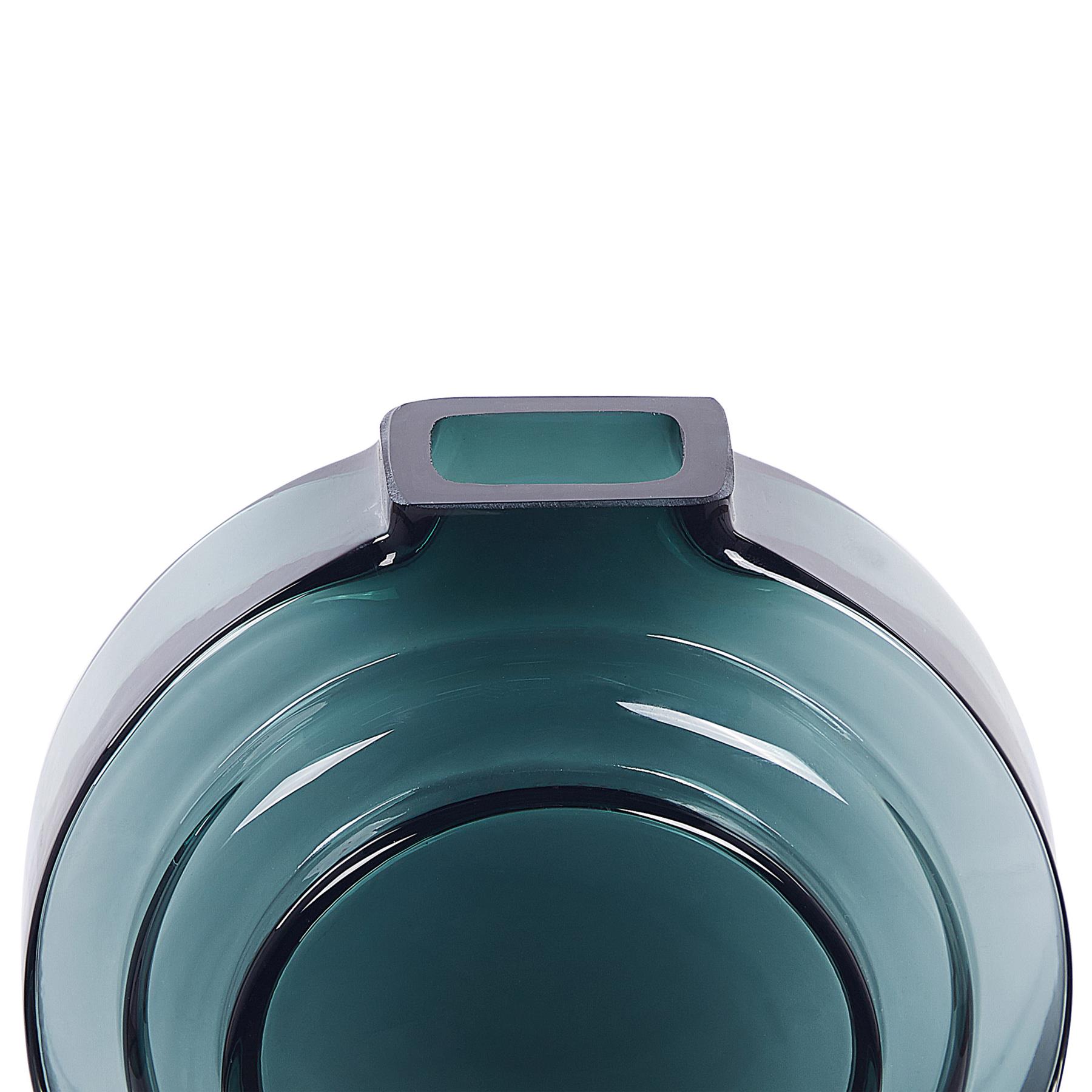 Beliani - KAPELI - Decoratieve vaas - Turquoise - Glas