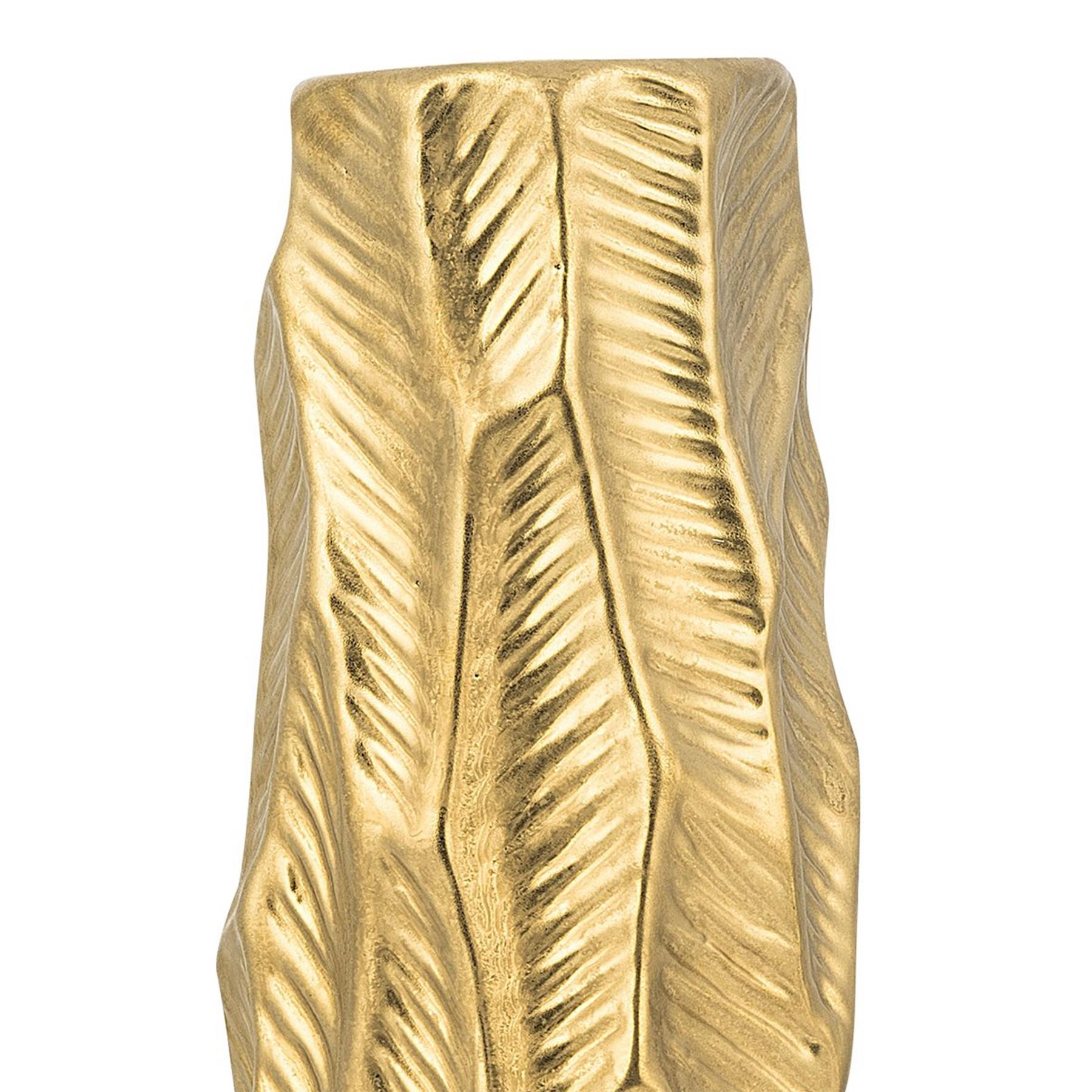 Beliani - ZAFAR - Decoratieve vaas - Goud - Keramiek