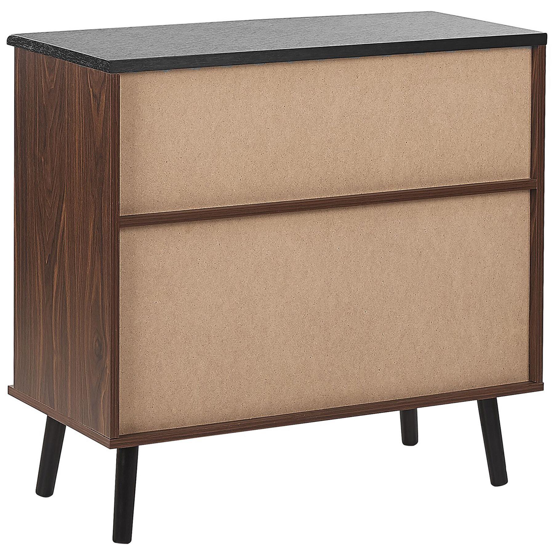 Beliani - PERTH - Sideboard - Donkere houtkleur - MDF