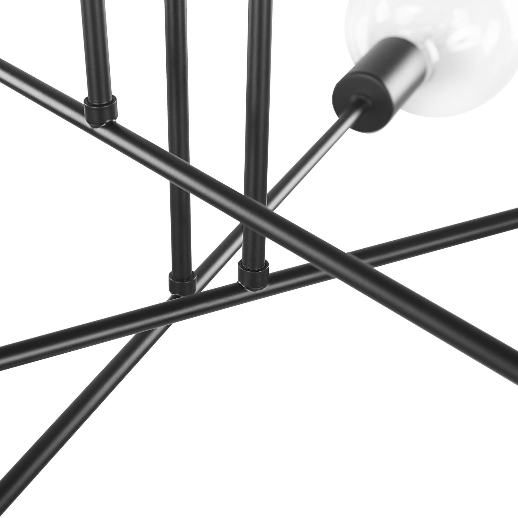 Beliani - KIDANE - Plafondlamp - Zwart - Metaal