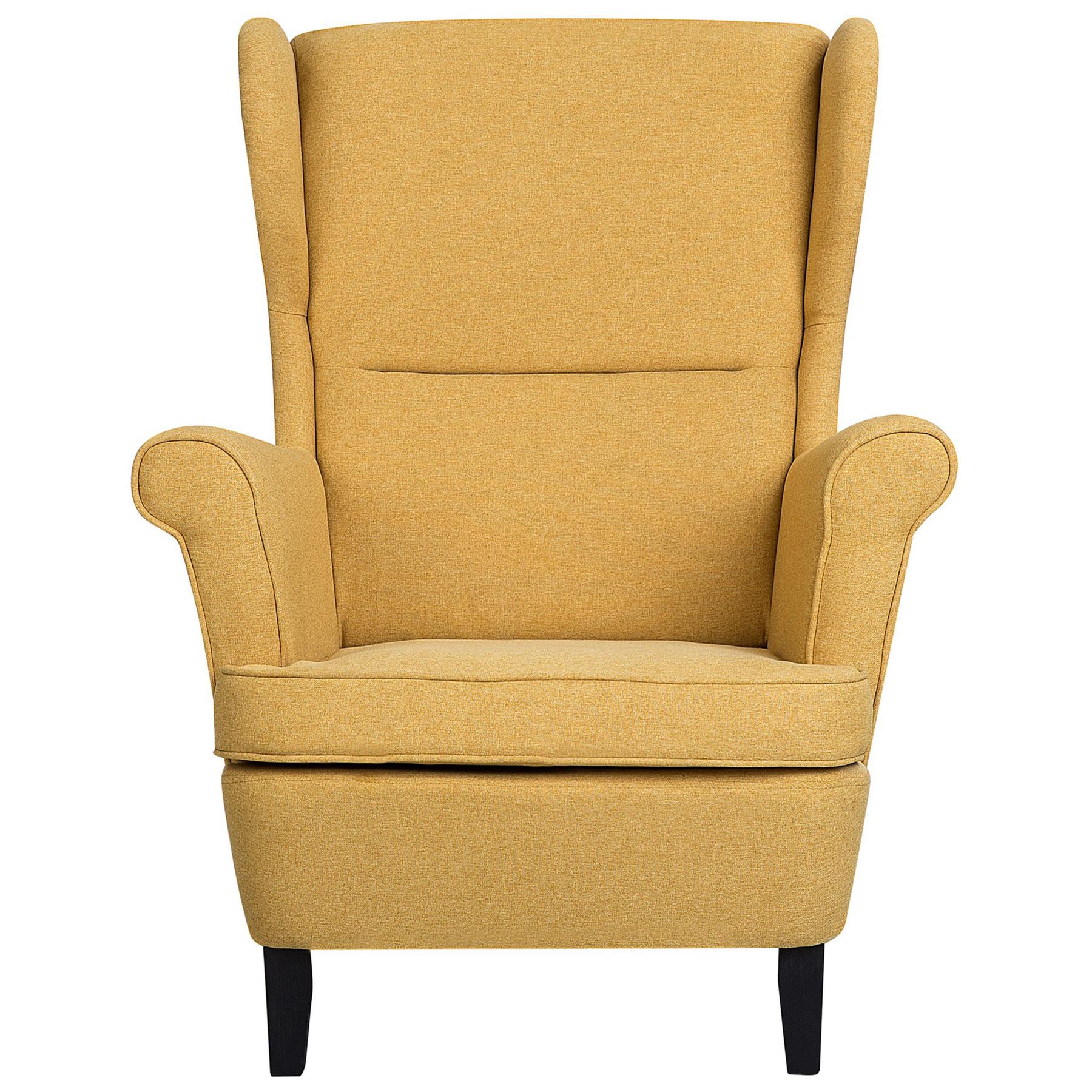Beliani - ABSON - Fauteuil - Geel - Polyester