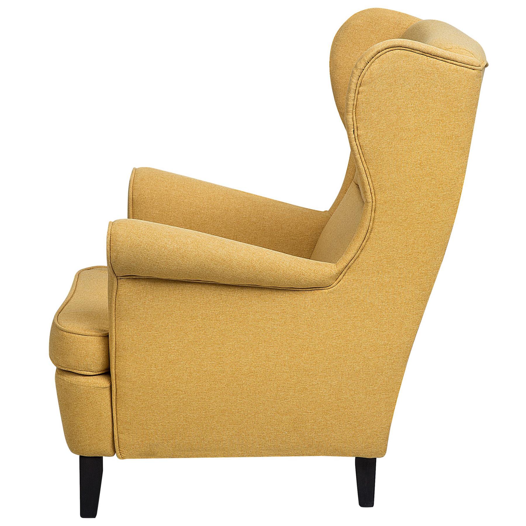 Beliani - ABSON - Fauteuil - Geel - Polyester