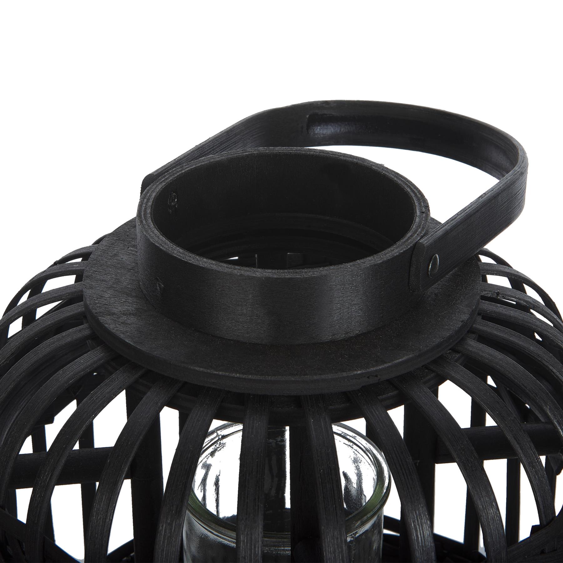 Beliani - BORACAY - Lantaarn - Zwart - 30 cm - Bamboe