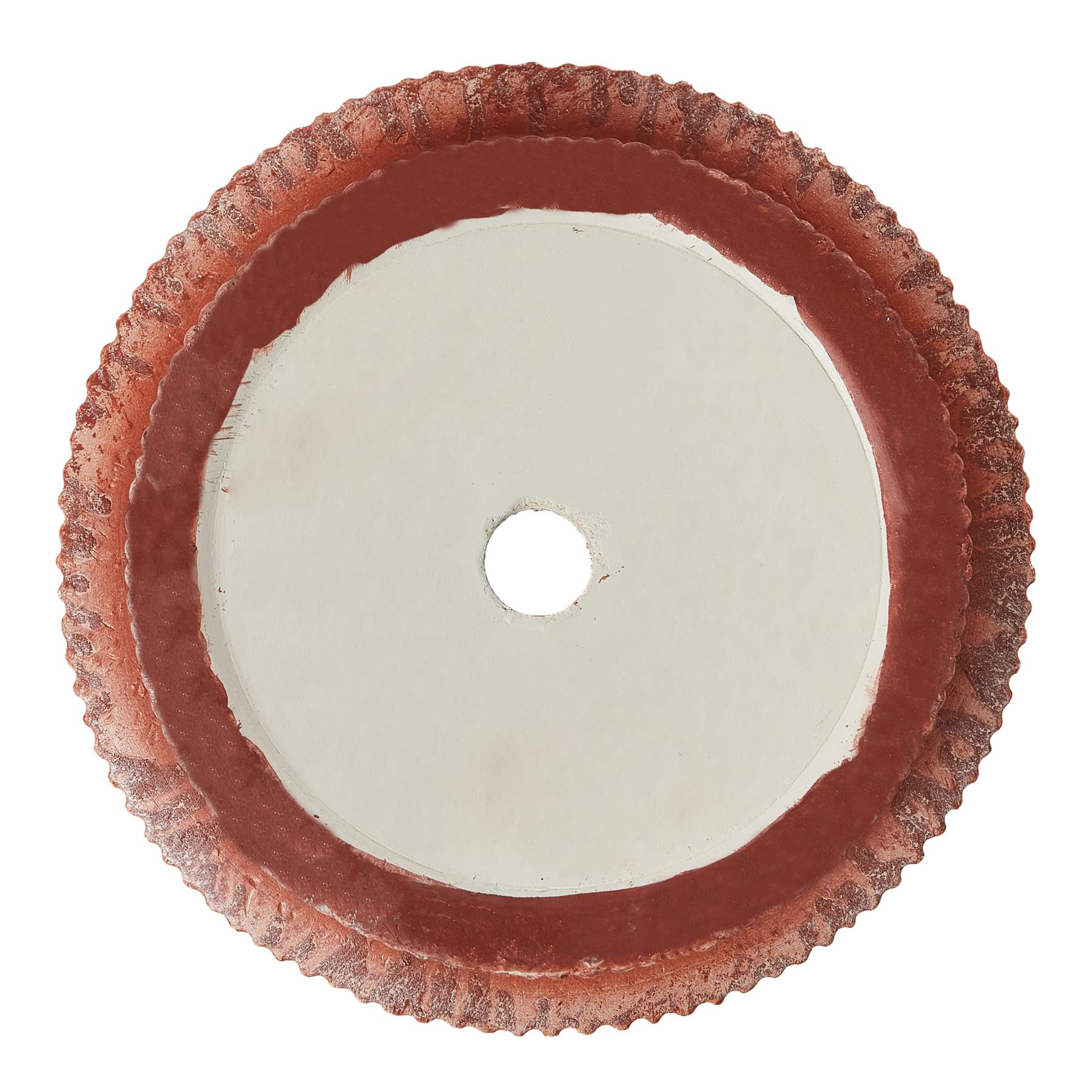 Beliani - EANTIO - Bloempot - 25 x 25 x 38 cm - Goudbruin - Kleivezels