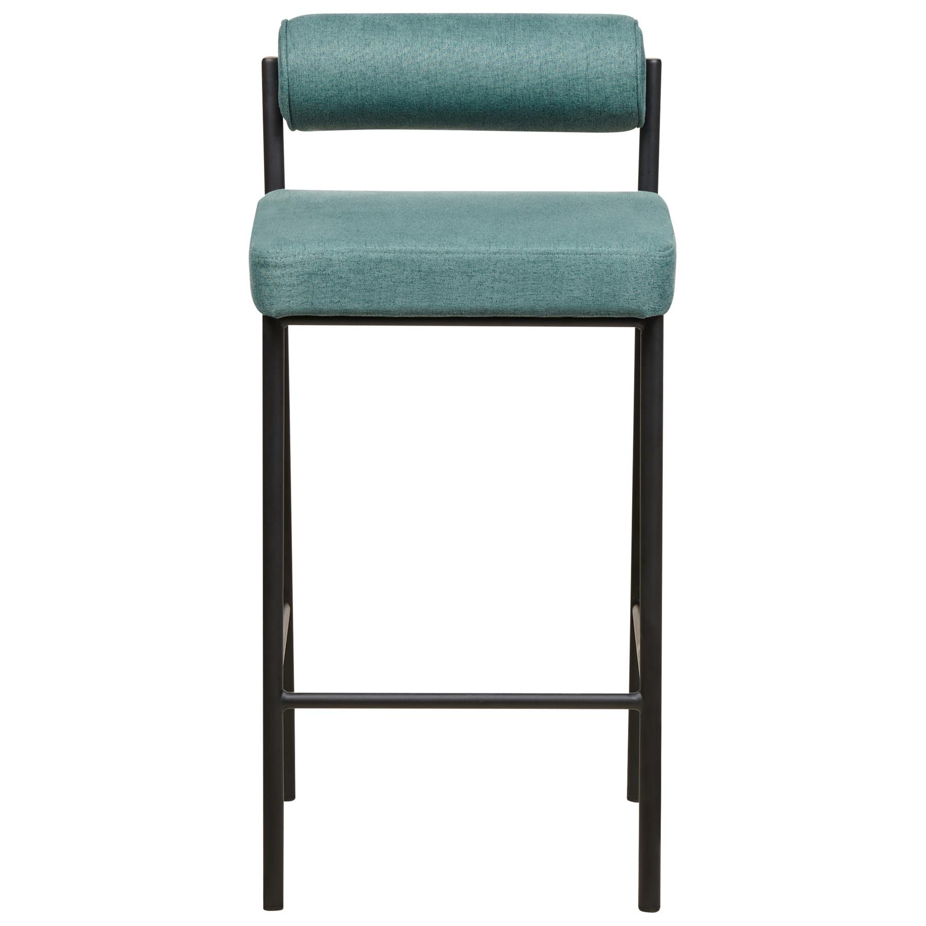 Beliani - AMAYA - Barkruk set van 2 - Blauwgroen - Polyester