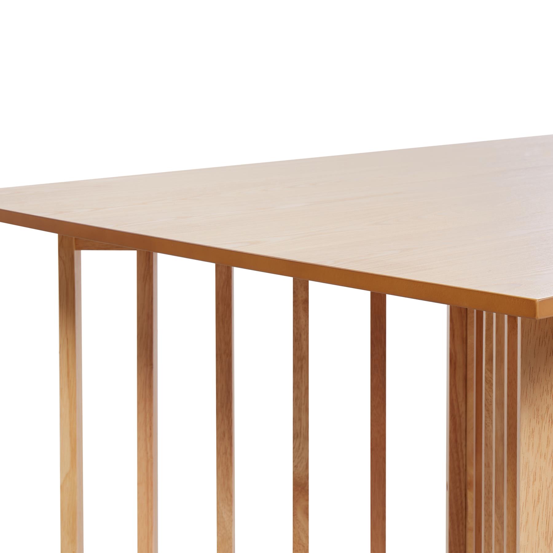 Beliani - LEANDRA - Eettafel - Lichtbruin - MDF