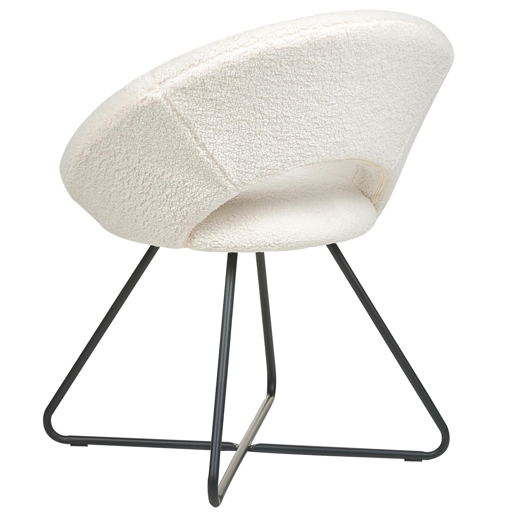 Beliani - RACHEL - Fauteuil - Wit - Bouclé