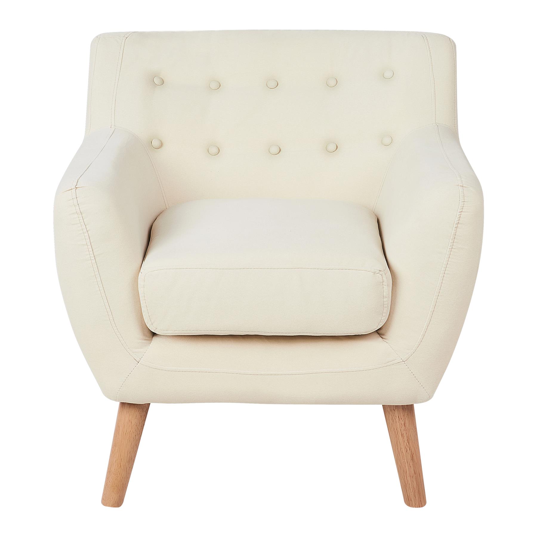 Beliani - MOTALA - Chesterfield fauteuil - Lichtbeige - Polyester