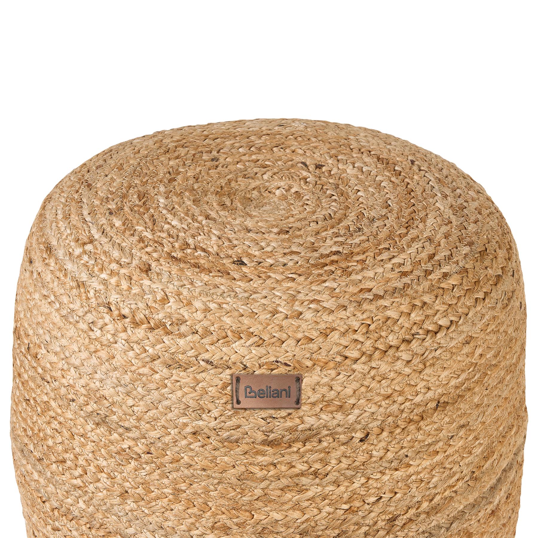 Beliani - DALAMA - Poef - Zandbeige - Jute