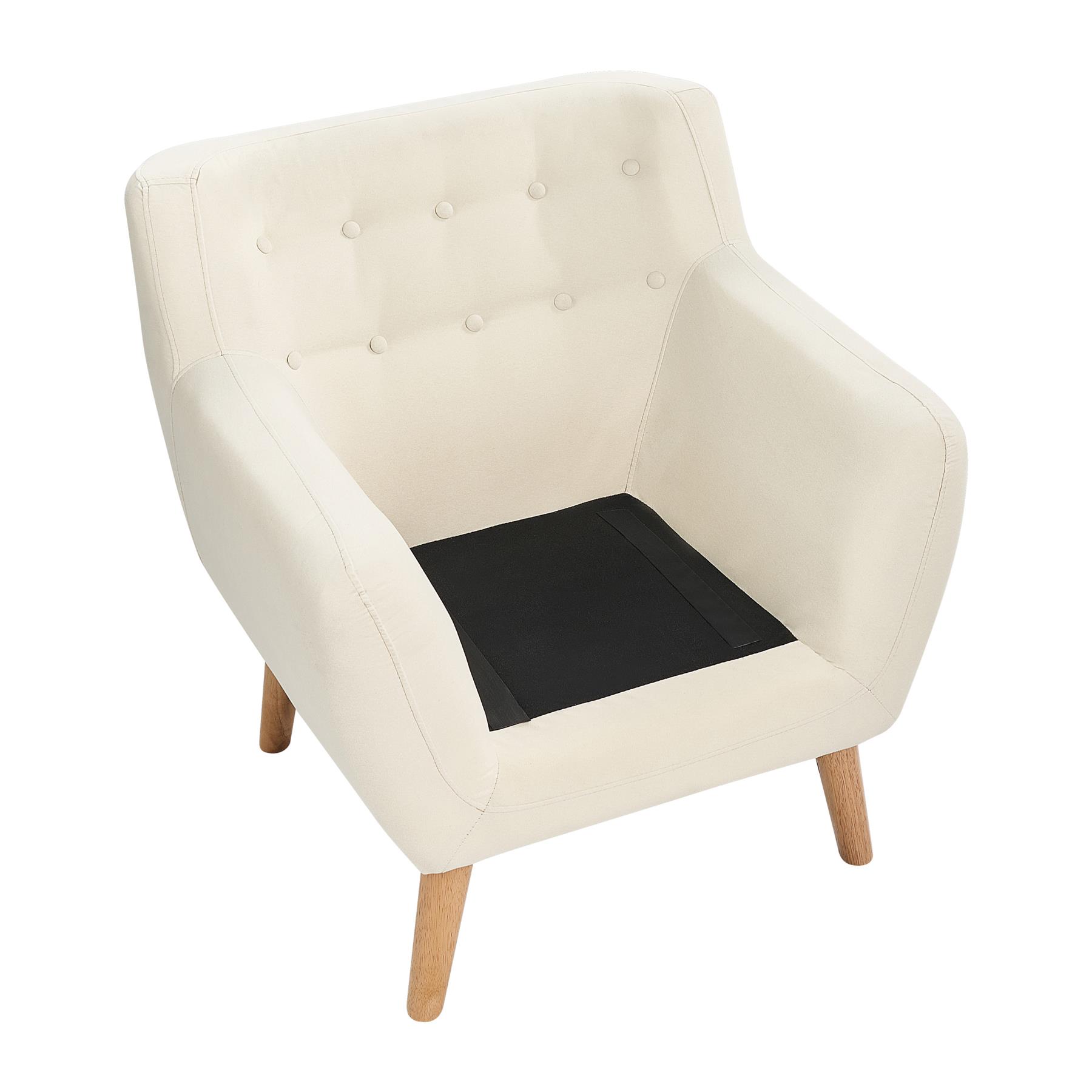 Beliani - MOTALA - Chesterfield fauteuil - Lichtbeige - Polyester