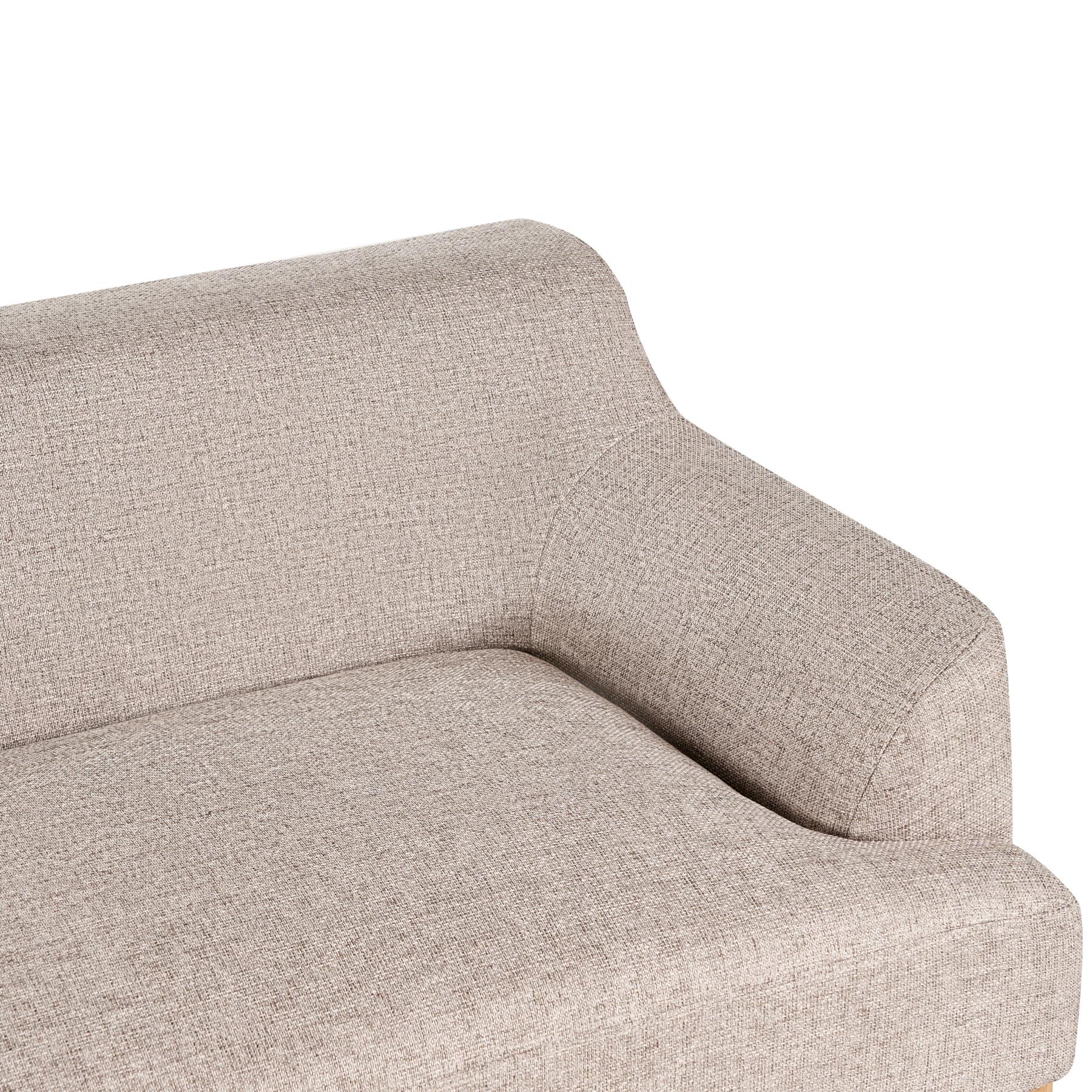 Beliani - SOSJO - Driezitsbank - Lichtbruin - Polyester