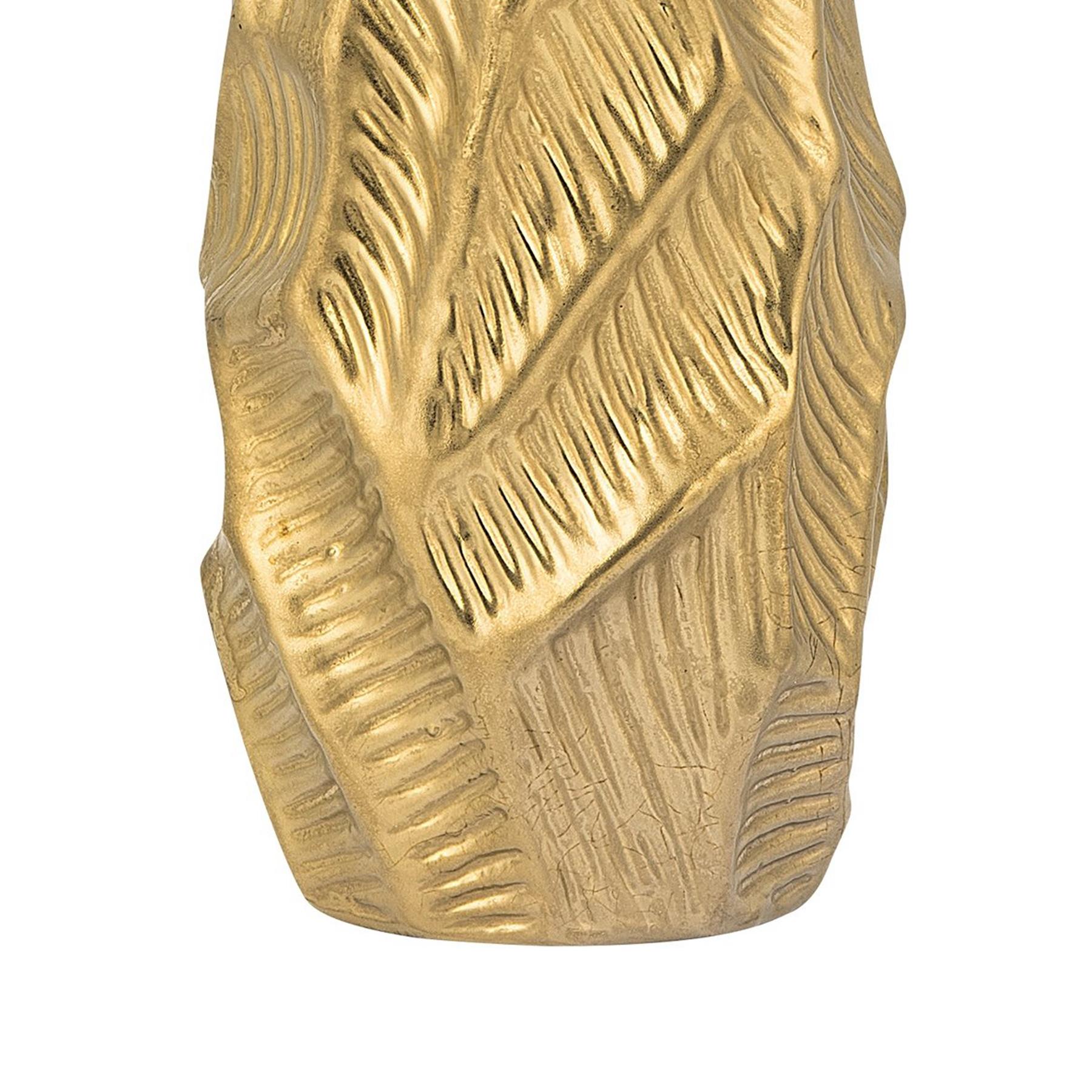 Beliani - ZAFAR - Decoratieve vaas - Goud - Keramiek