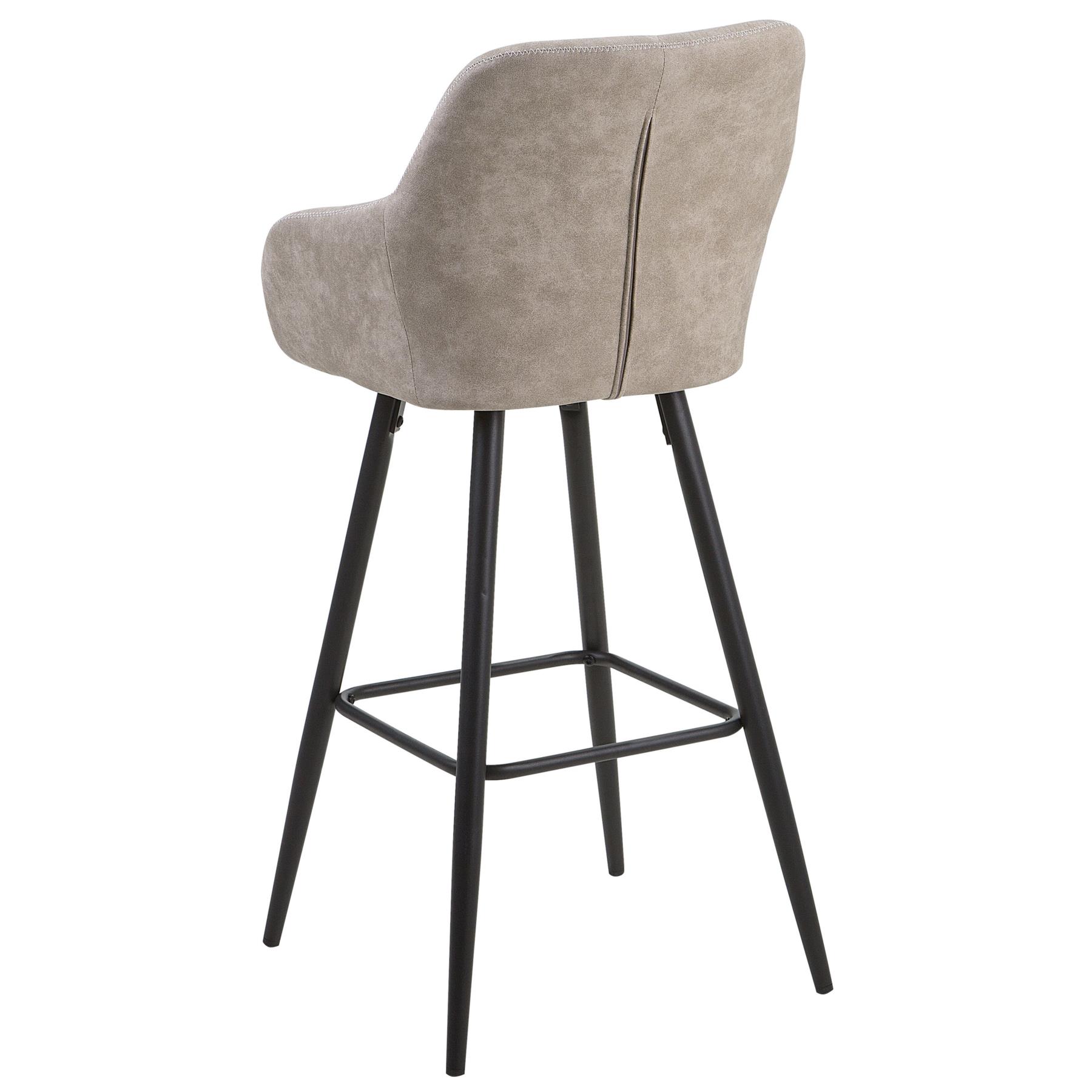 Beliani - DARIEN - Barkruk - Beige - Polyester