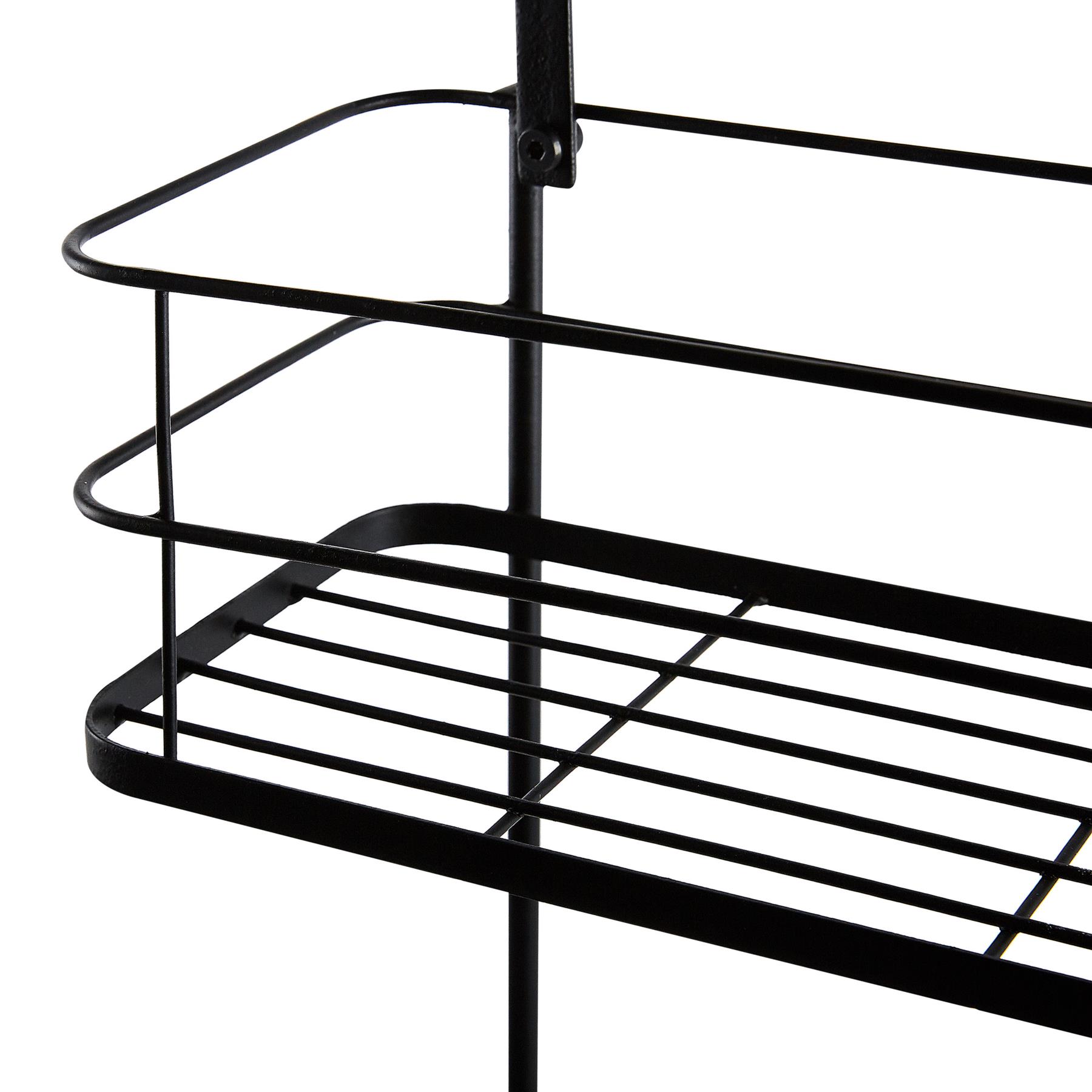 Beliani - TAYASU - Badkamer plank - Zwart - IJzer