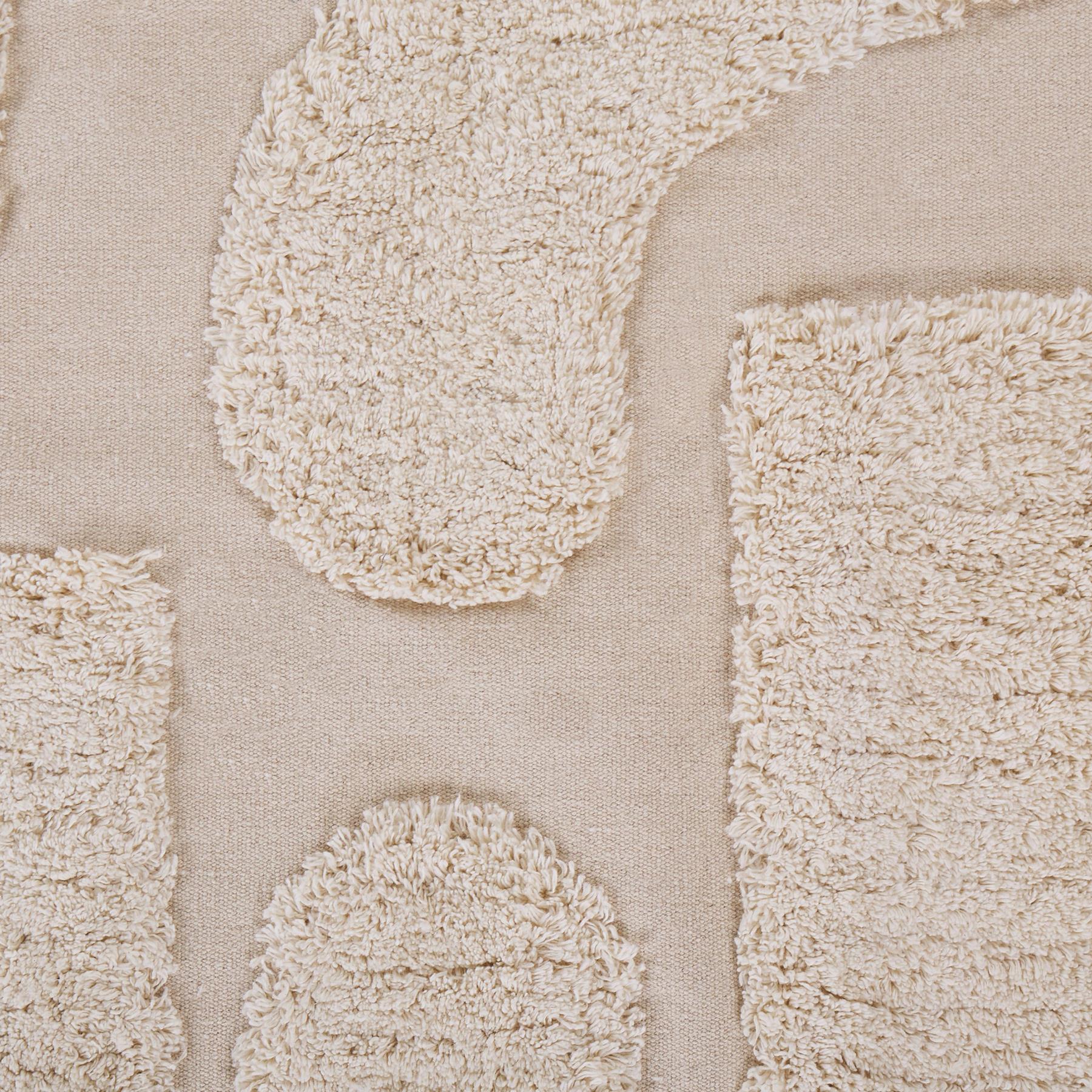 Beliani-DIYADIN-Laagpolig vloerkleed-Beige-160 x 230 cm-Katoen