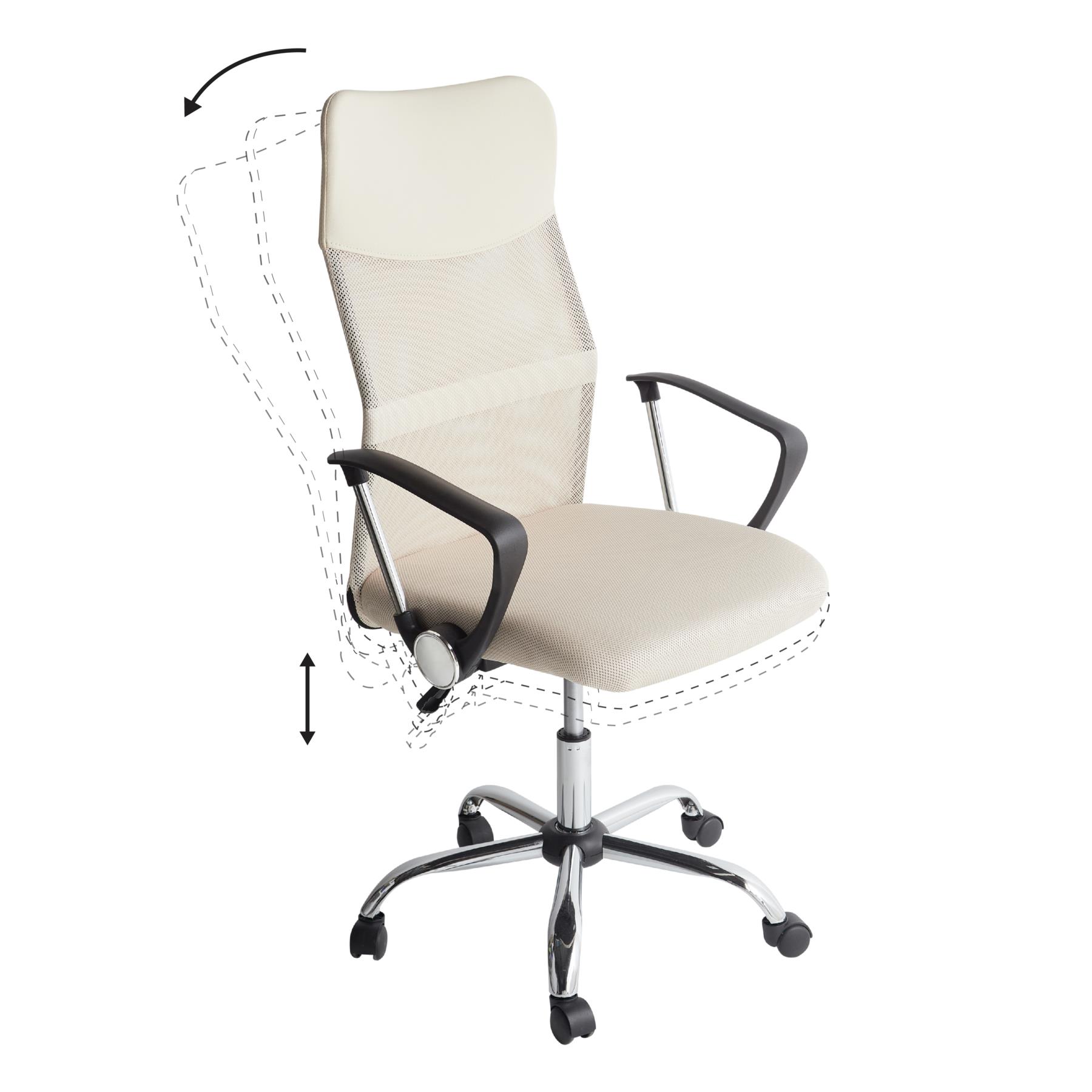 Beliani - DESIGN - Bureaustoel - Beige - Mesh