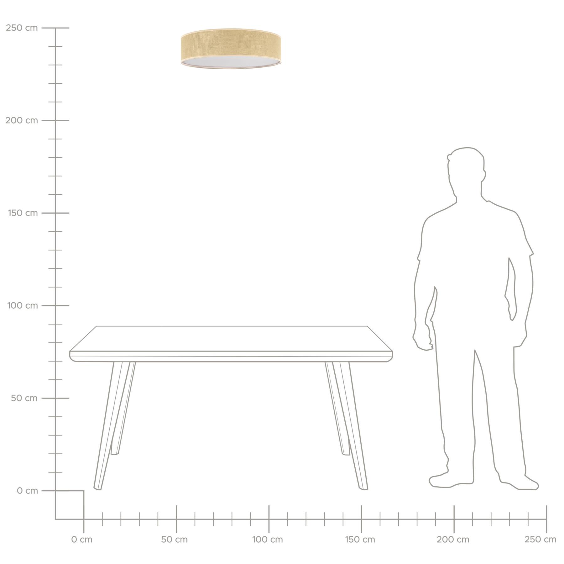 Beliani - MAGNO - Plafondlamp - Naturel - Papier