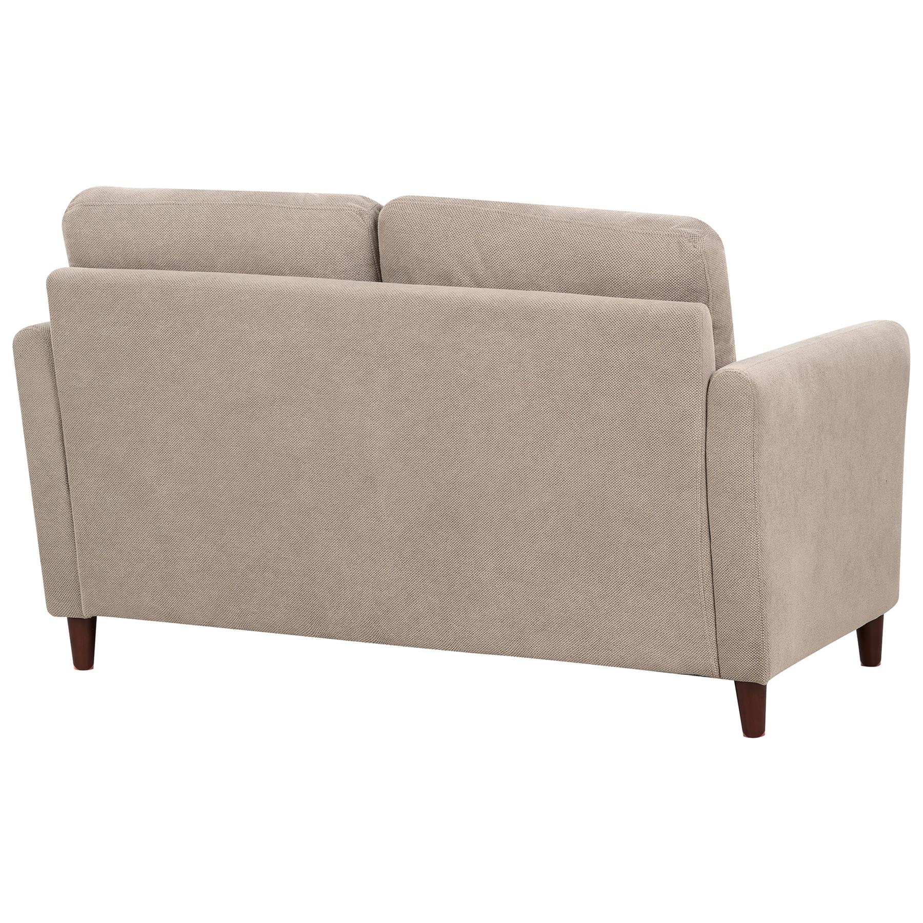 Beliani - MARE - Bankenset met opbergruimte - Taupe - Corduroy