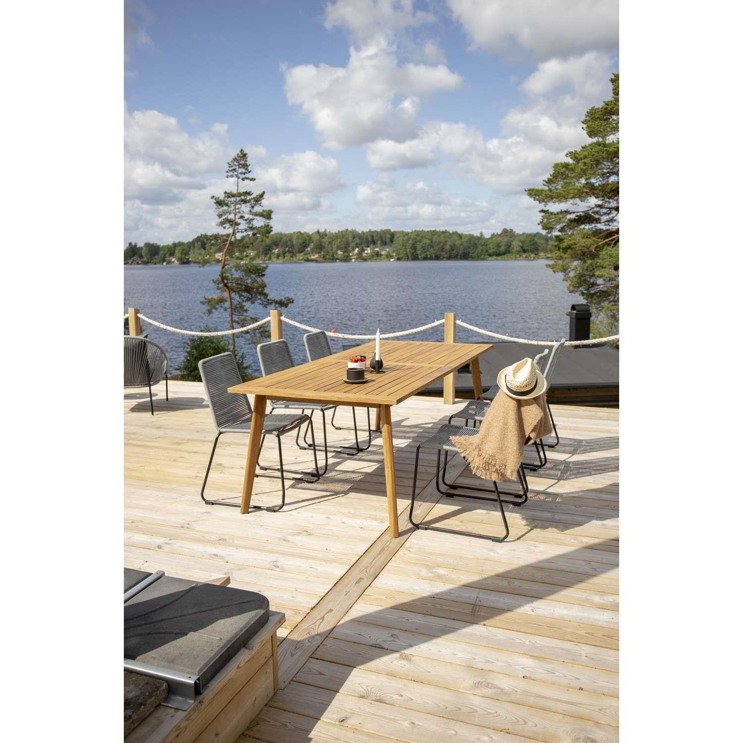 Venture Home Lindos Eetkamerstoel 59 x 86 x 57 - Grijs - 2-pack