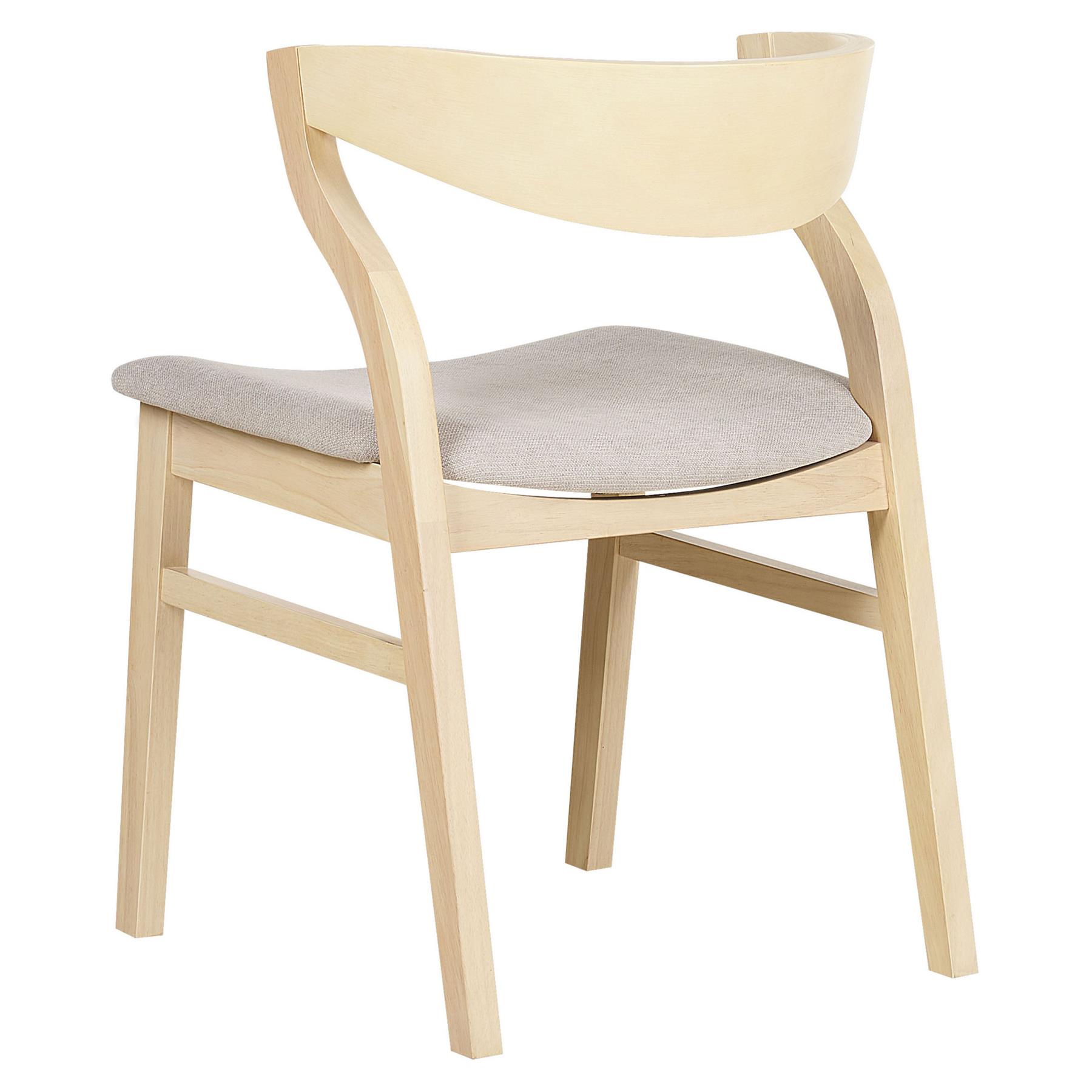 Beliani - MAROA - Eetkamerstoel set van 2 - Beige - Polyester