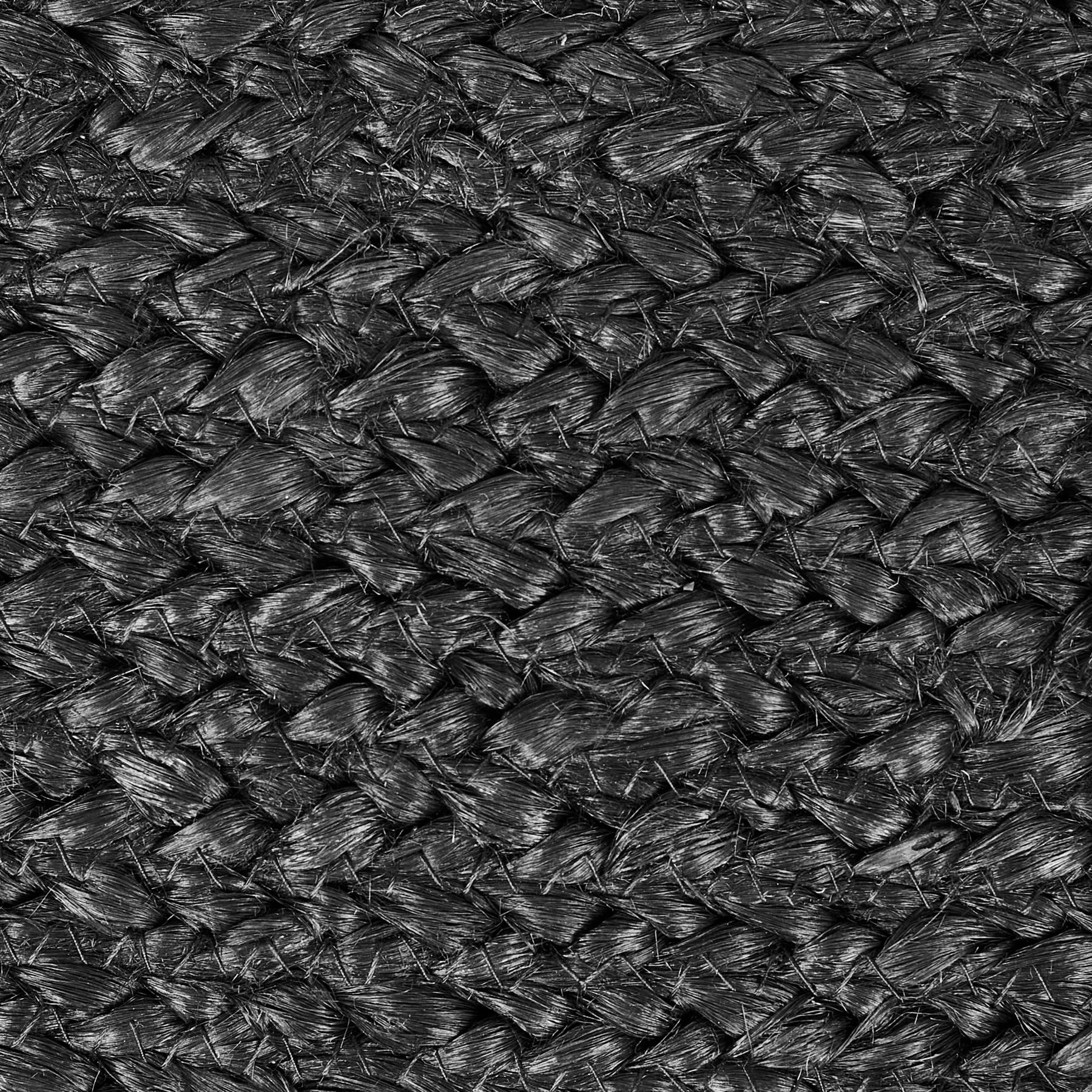 Beliani - ISARDA - Vloerkussen - Zwart - 70 x 40 x 20 cm - Jute