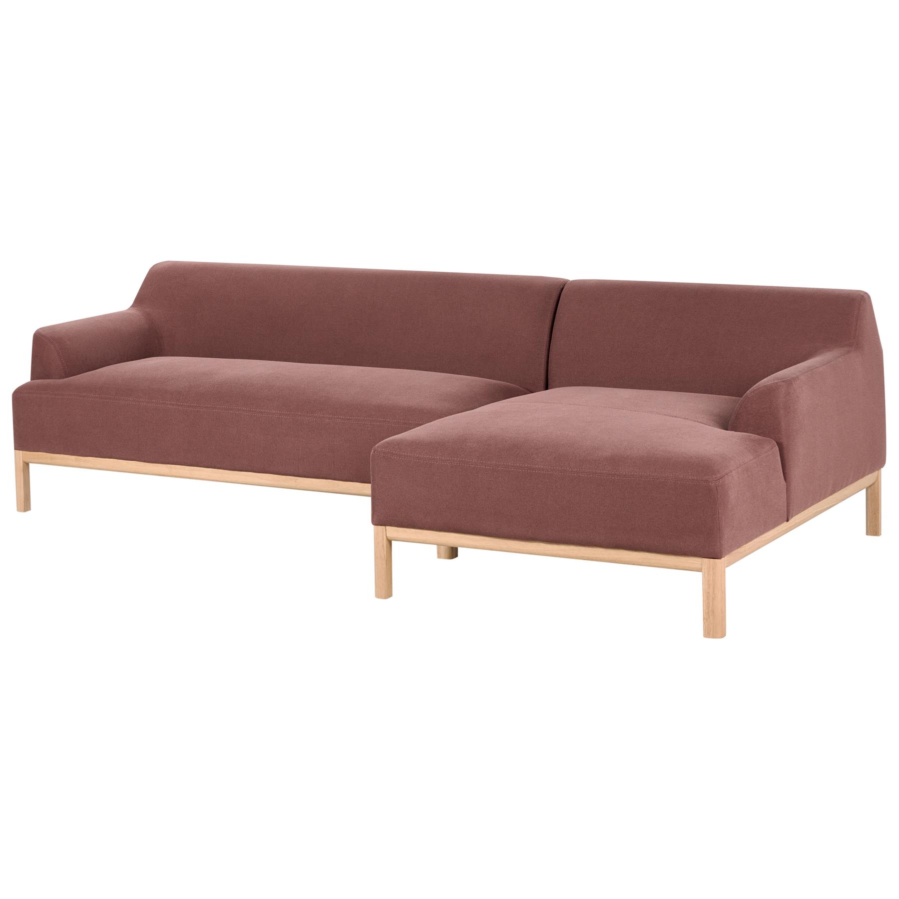 Beliani - SOSJO - Hoekbank - Bordeauxrood - Linkszijdig - Polyester