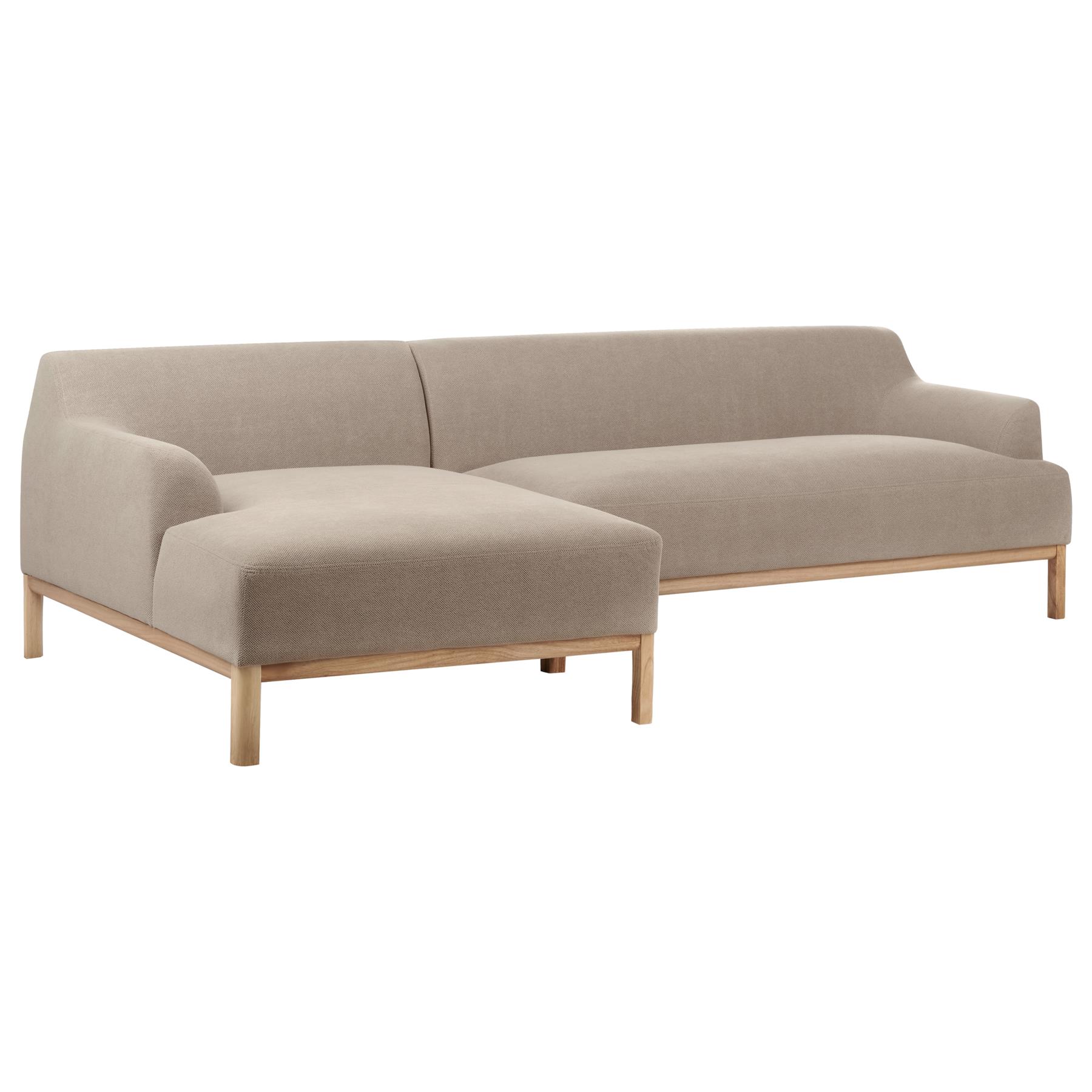 Beliani - SOSJO - Hoekbank - Taupe - Rechtszijdig - Polyester
