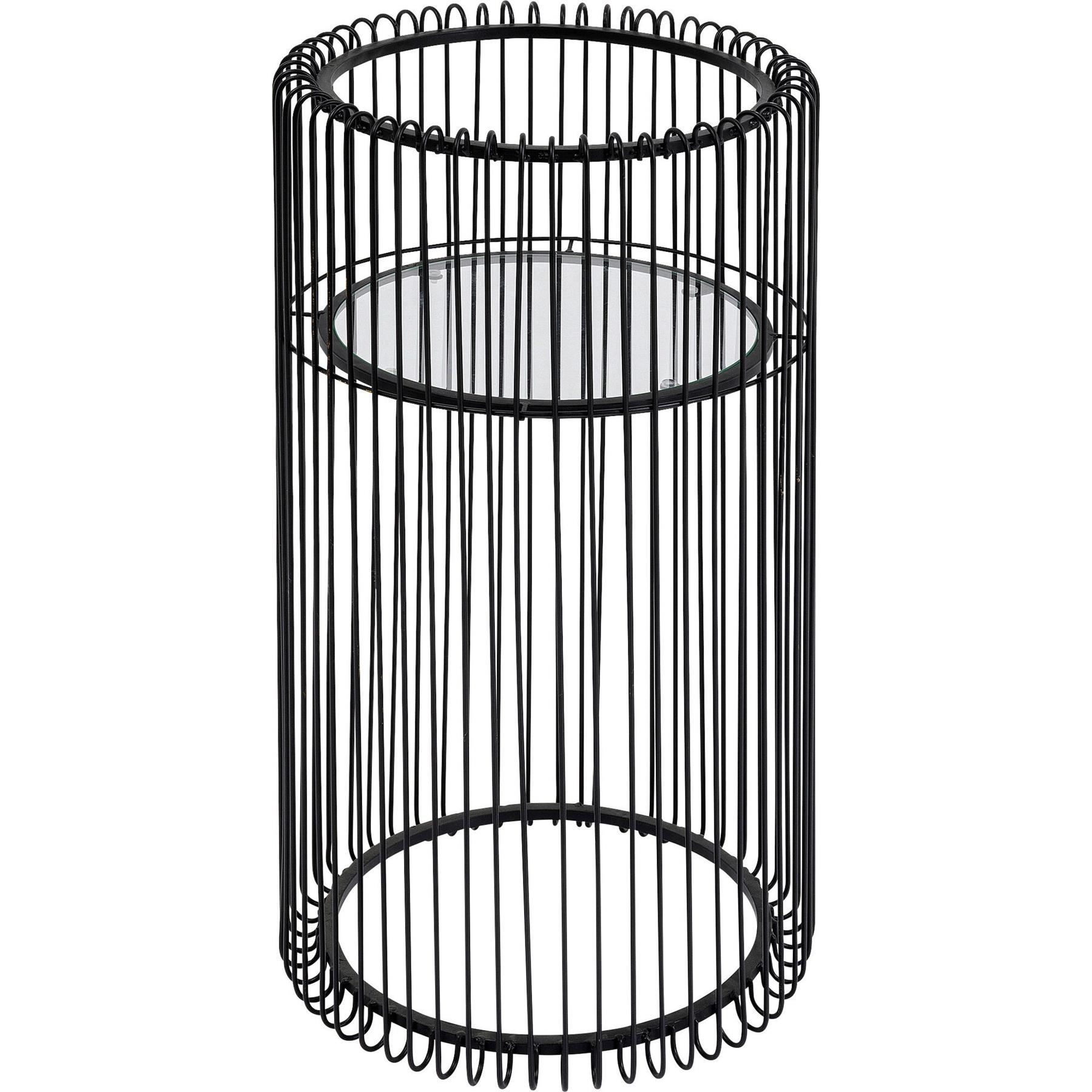 Kare Plantenbak Wire Black 70cm