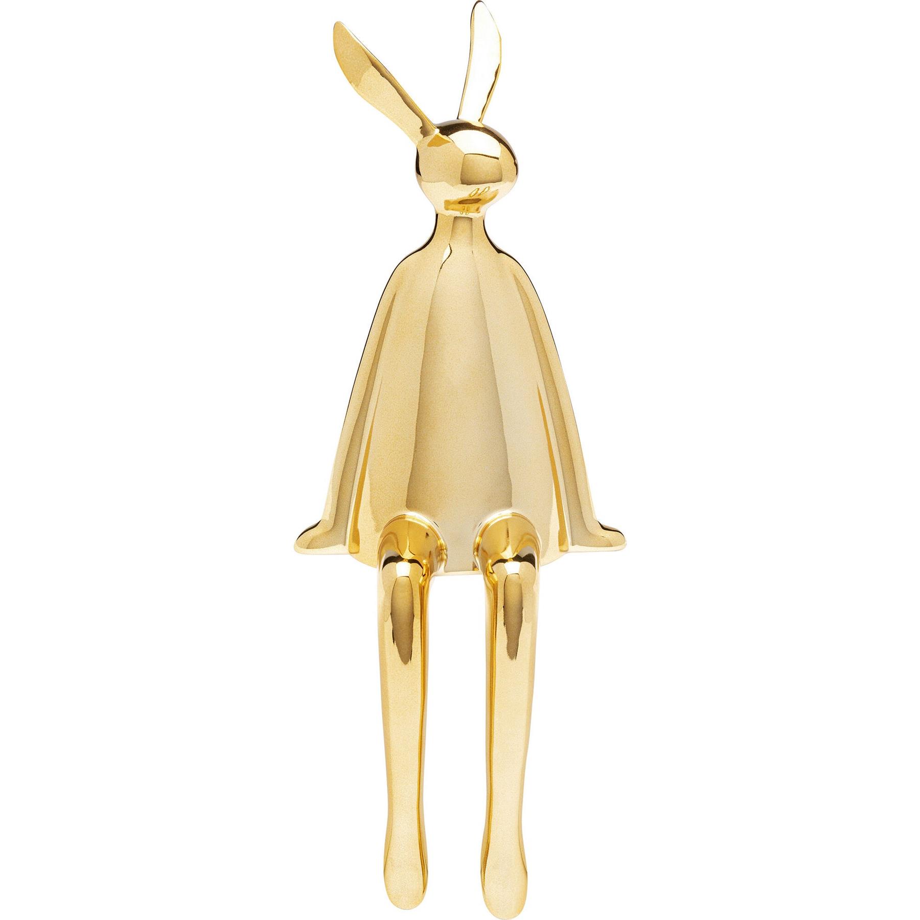 Kare Decofiguur Sitting Rabbit Gold 35cm