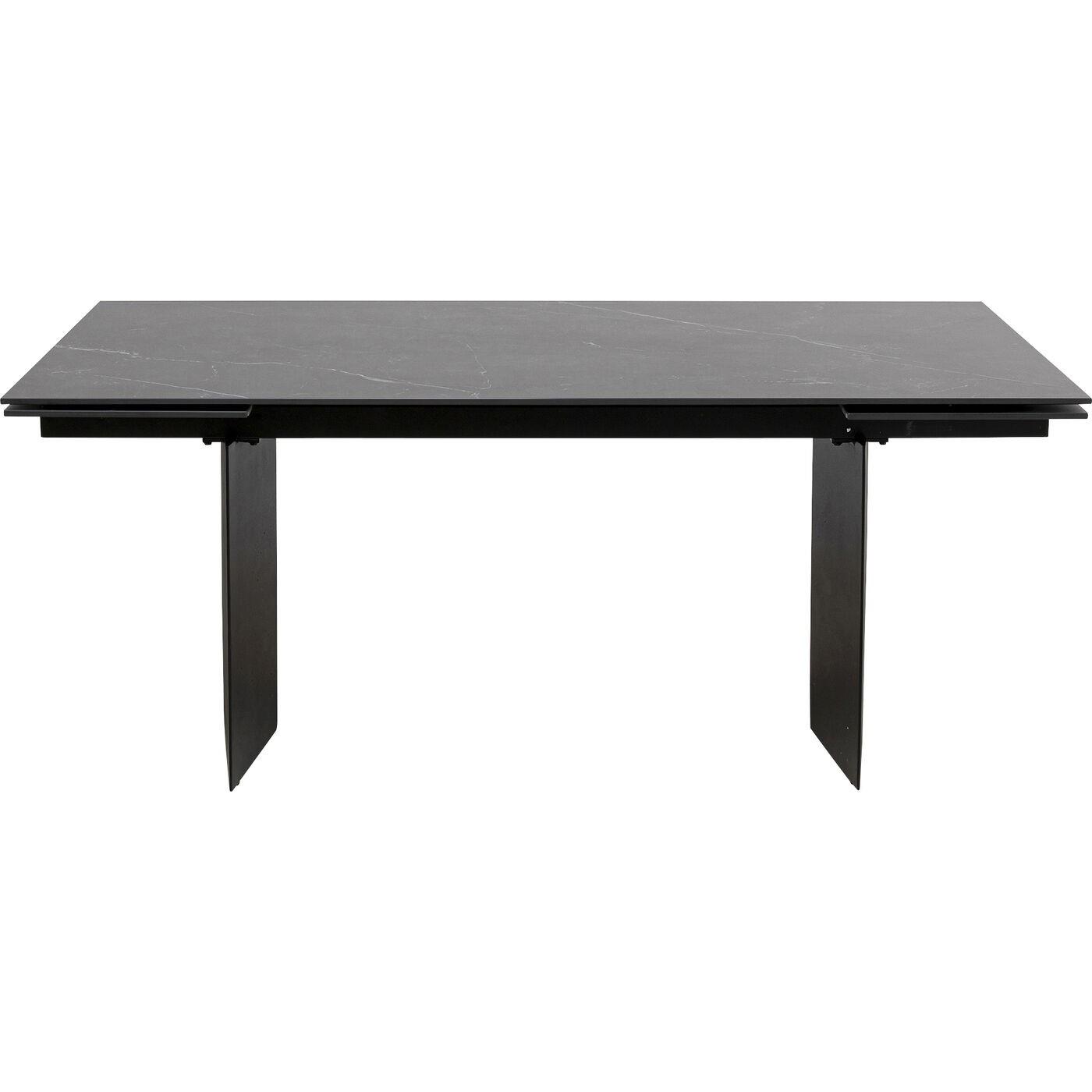 Kare Design Novel Uitschuifbare Eettafel 180x90cm zwart