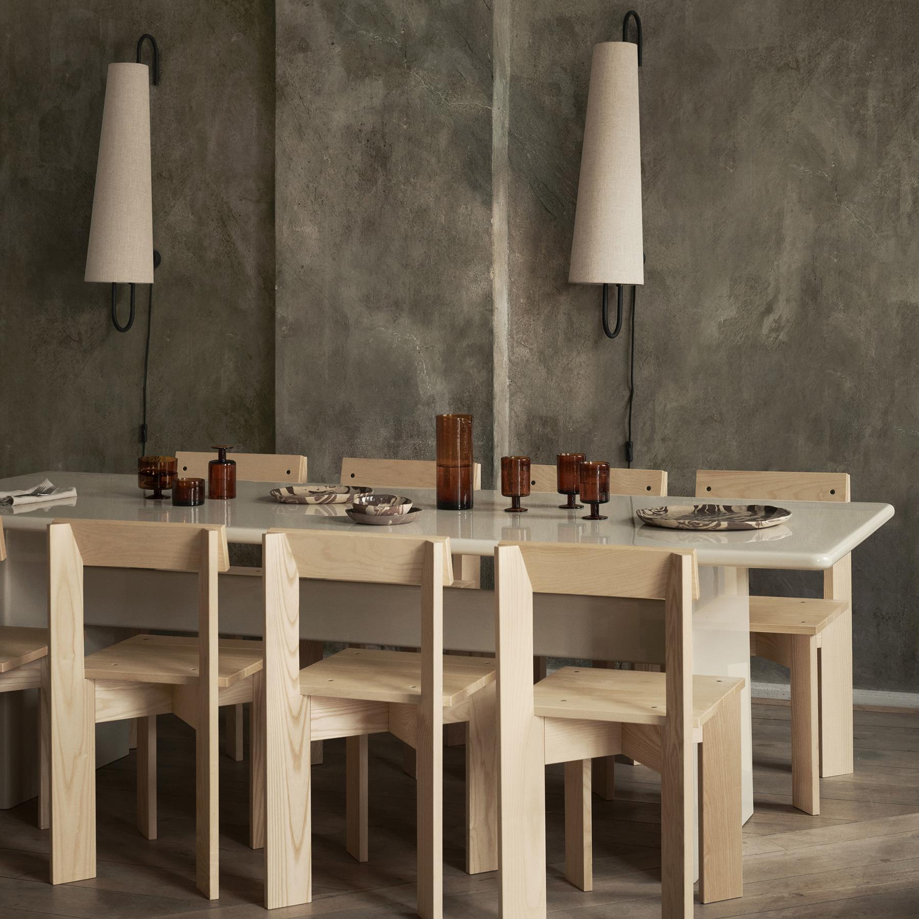 ferm LIVING Ancora Wandlamp - Zwart / Natural