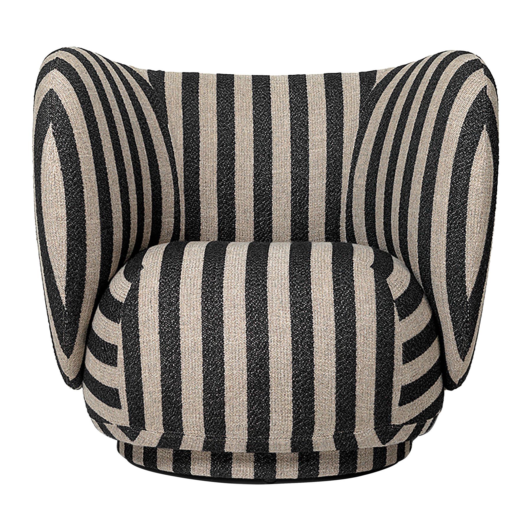 Ferm LIVING Rico Wolblend Fauteuil - Zand / Zwart