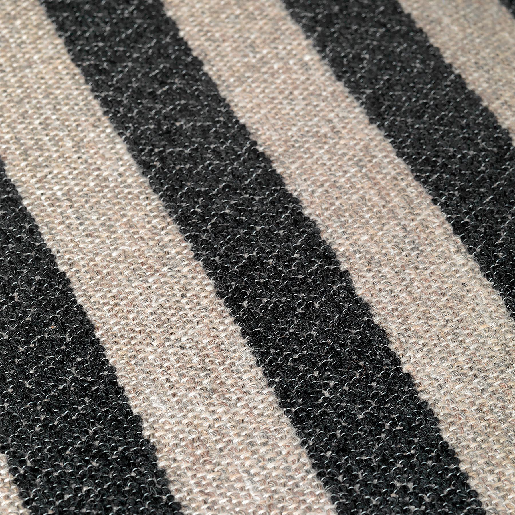 ferm LIVING Rico Wolblend Fauteuil Draaibaar - Zand / Zwart