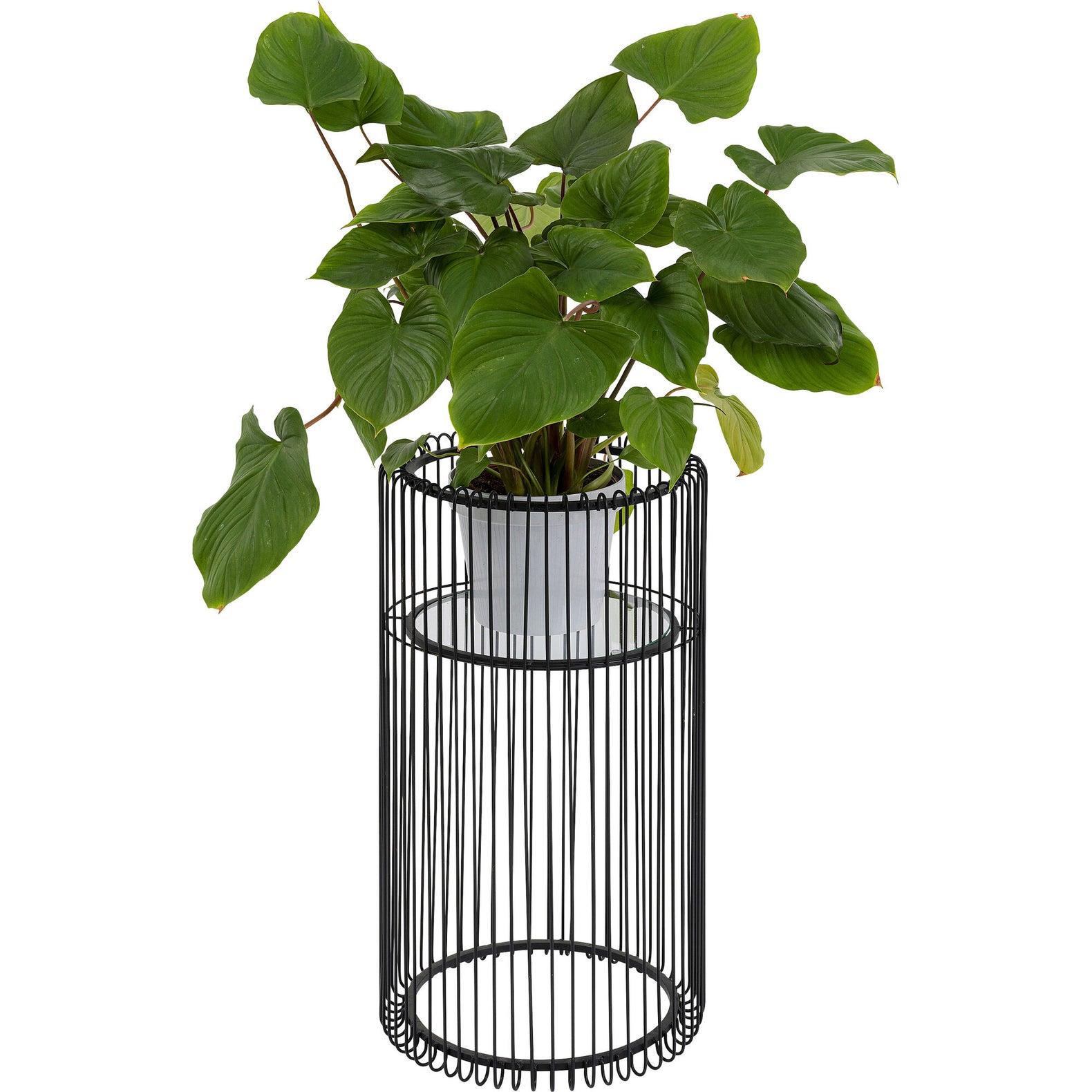 Kare Plantenbak Wire Black 70cm