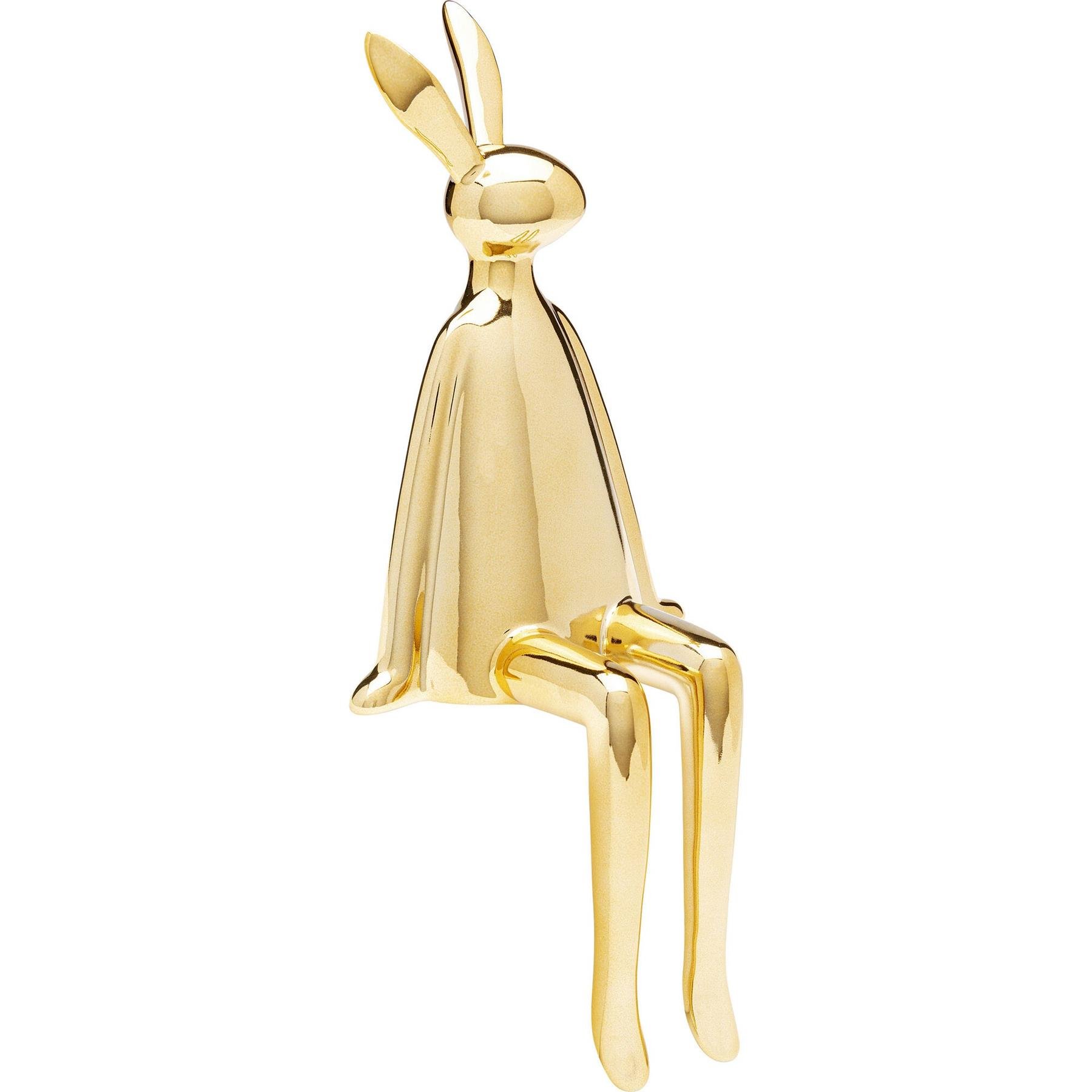 Kare Decofiguur Sitting Rabbit Gold 35cm